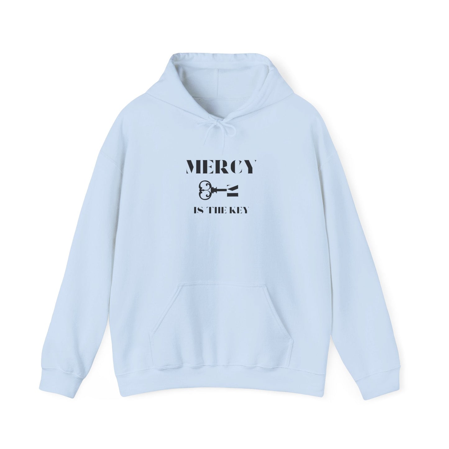 All Black Mercy Is The Key Unisex Heavy Hooded Sweatshirt - criminaljusticereformationalliancestore.com