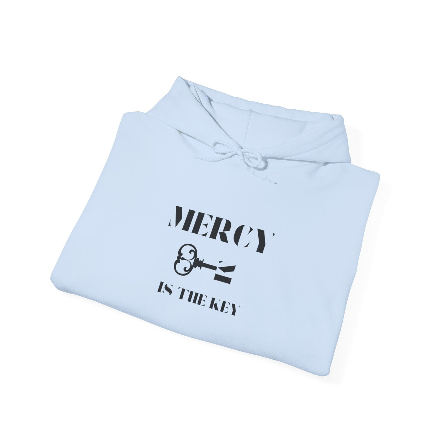 All Black Mercy Is The Key Unisex Heavy Hooded Sweatshirt - criminaljusticereformationalliancestore.com