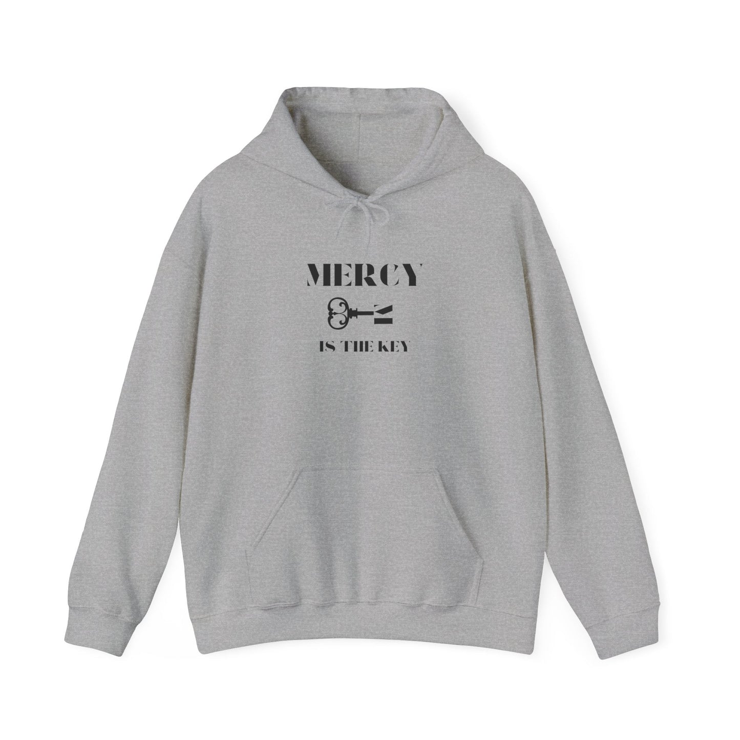 All Black Mercy Is The Key Unisex Heavy Hooded Sweatshirt - criminaljusticereformationalliancestore.com