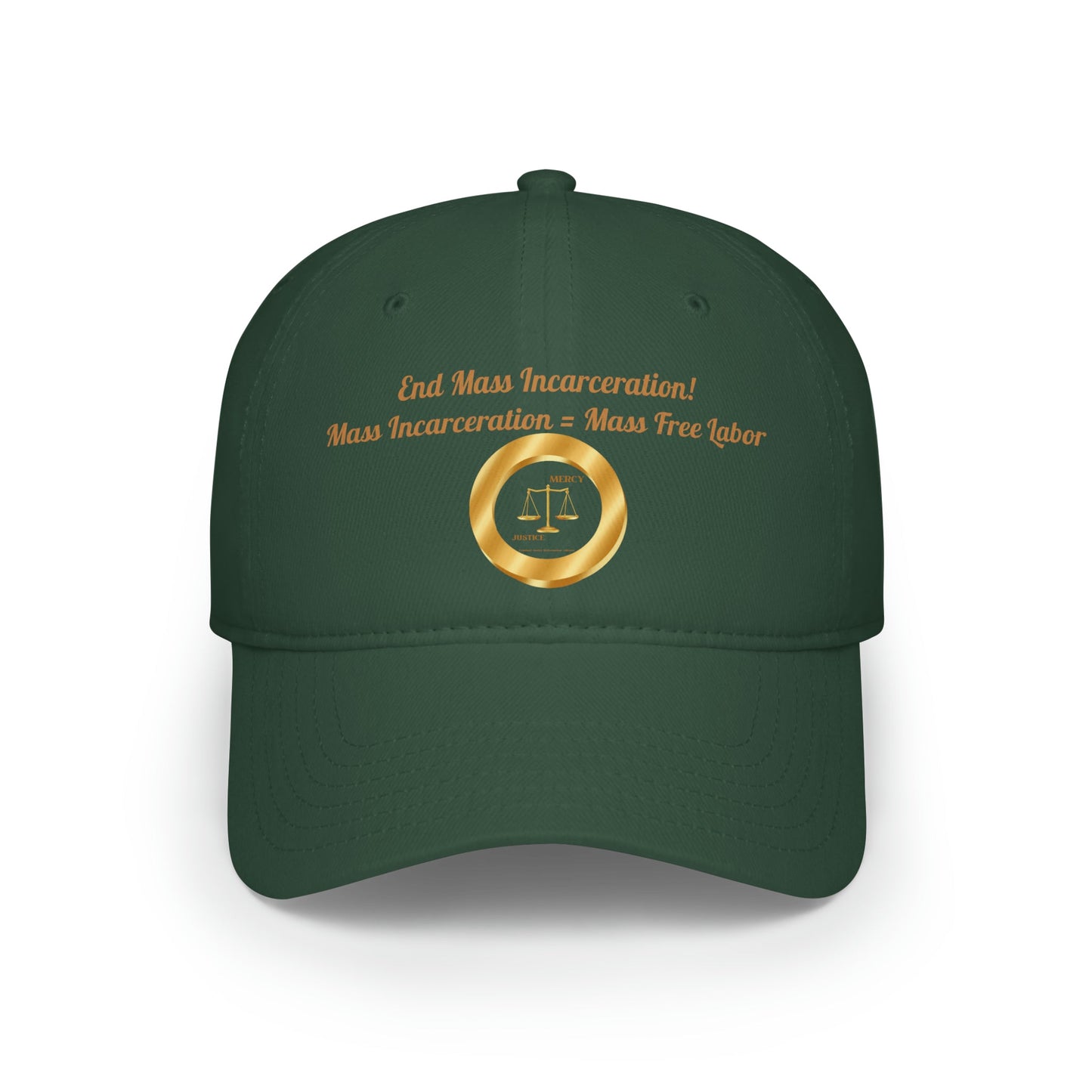 End Mass Incarceration! Free Labor Low Profile Baseball Cap - criminaljusticereformationalliancestore.com