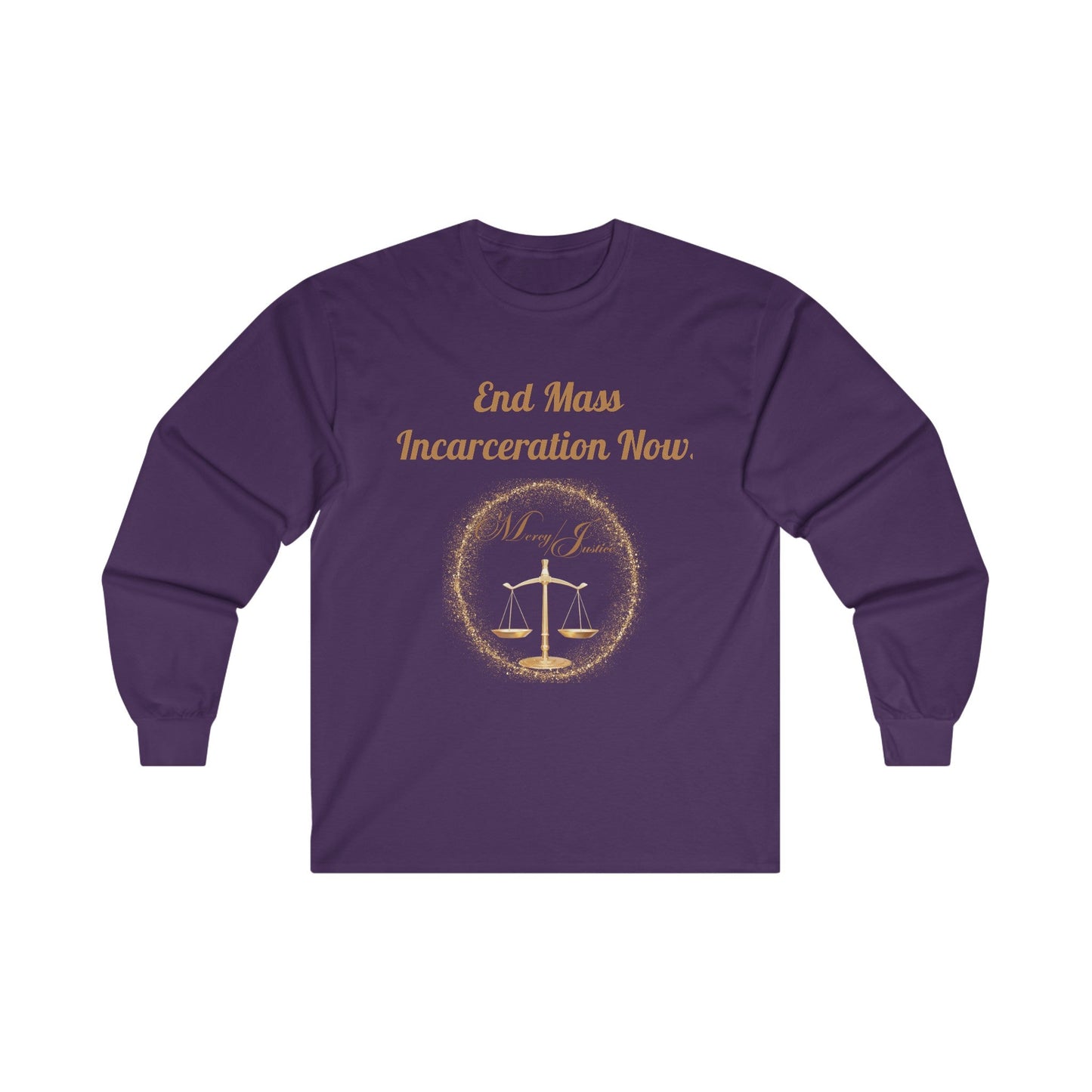 End Mass Incarceration! Unisex Ultra Cotton Long Sleeve Tee - criminaljusticereformationalliancestore.com