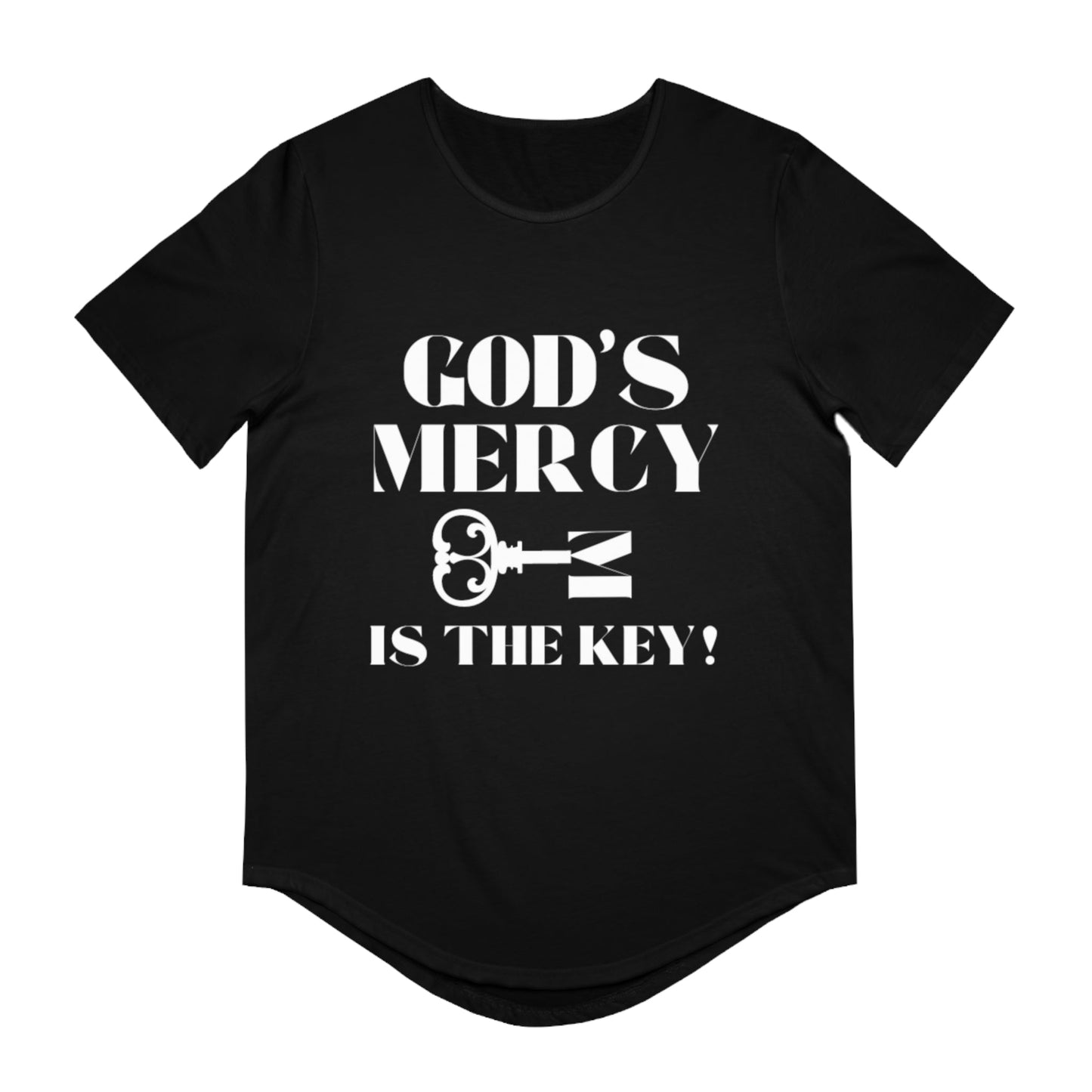 GOD'S MERCY Men's Jersey Curved Hem Tee - criminaljusticereformationalliancestore.com