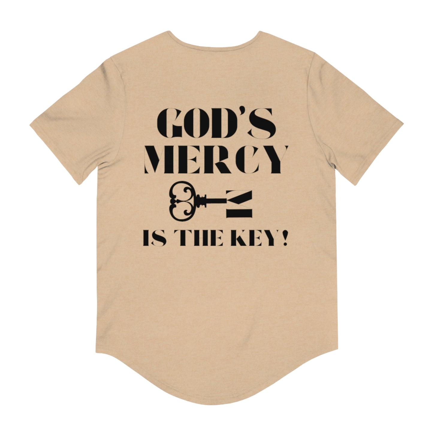 GOD'S MERCY Men's Jersey Curved Hem Tee - criminaljusticereformationalliancestore.com