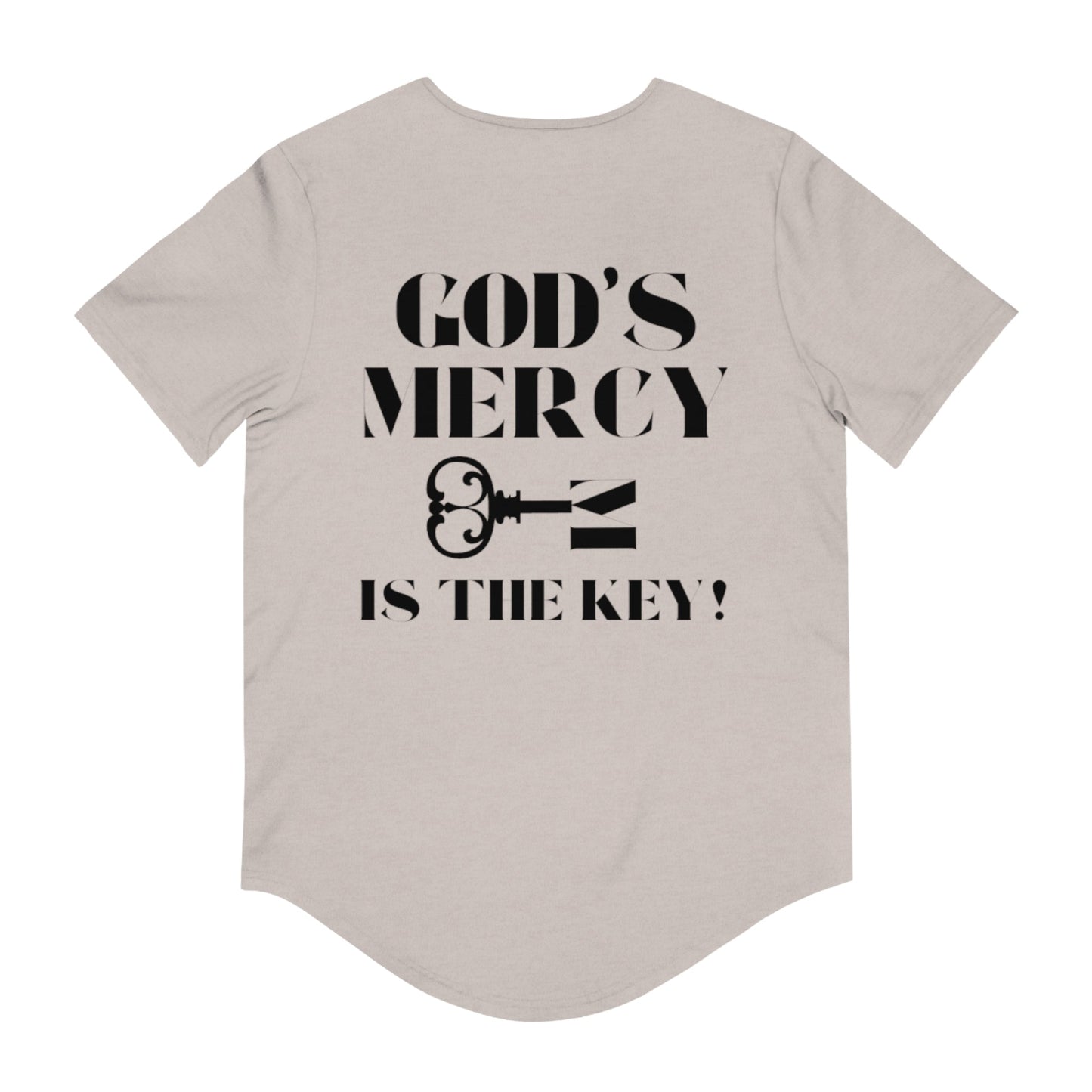 GOD'S MERCY Men's Jersey Curved Hem Tee - criminaljusticereformationalliancestore.com
