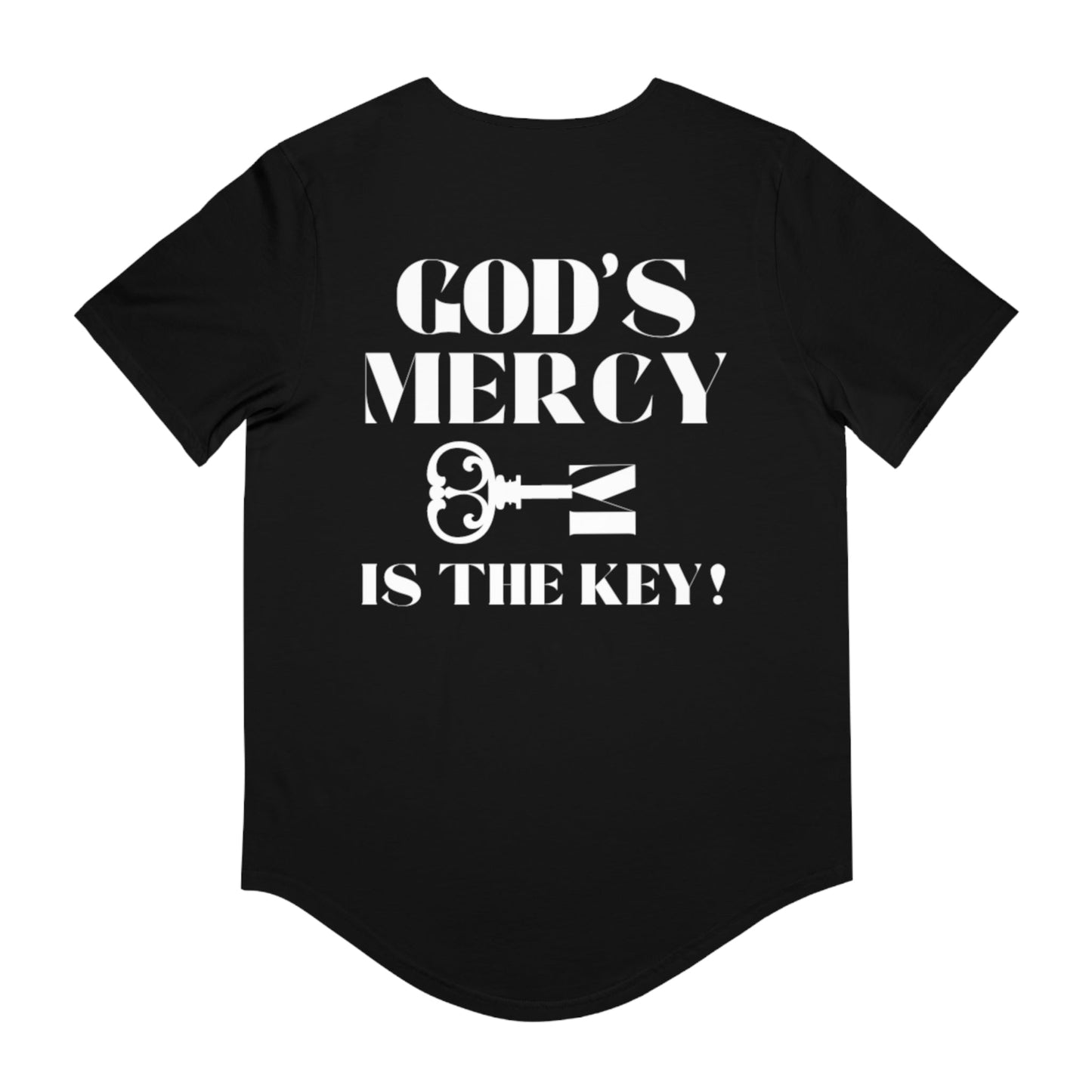 GOD'S MERCY Men's Jersey Curved Hem Tee - criminaljusticereformationalliancestore.com