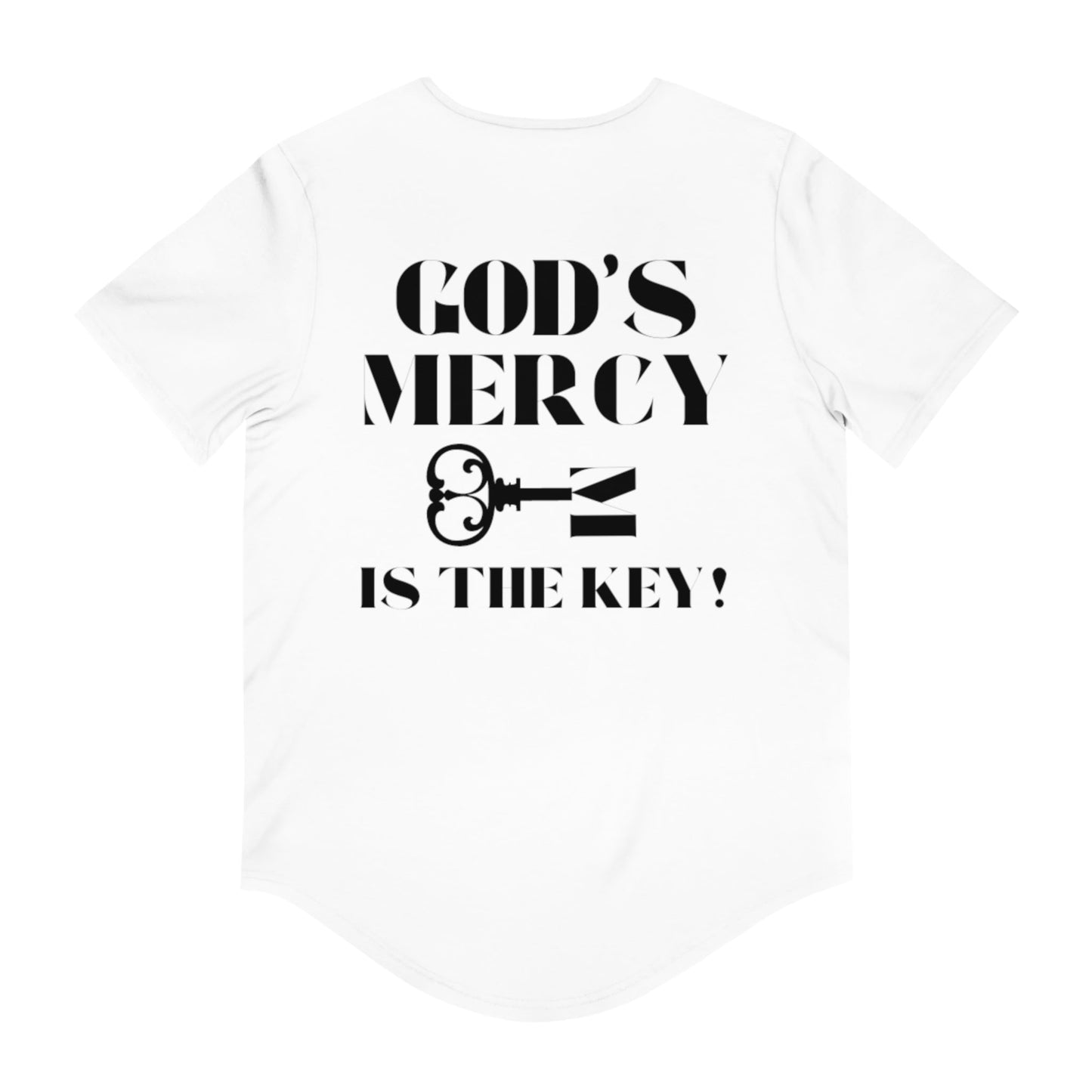GOD'S MERCY Men's Jersey Curved Hem Tee - criminaljusticereformationalliancestore.com