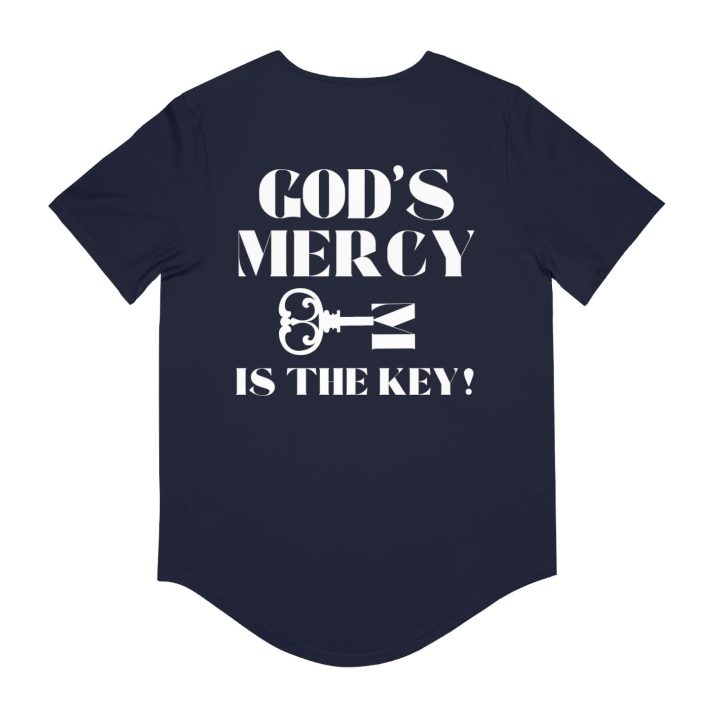 GOD'S MERCY Men's Jersey Curved Hem Tee - criminaljusticereformationalliancestore.com