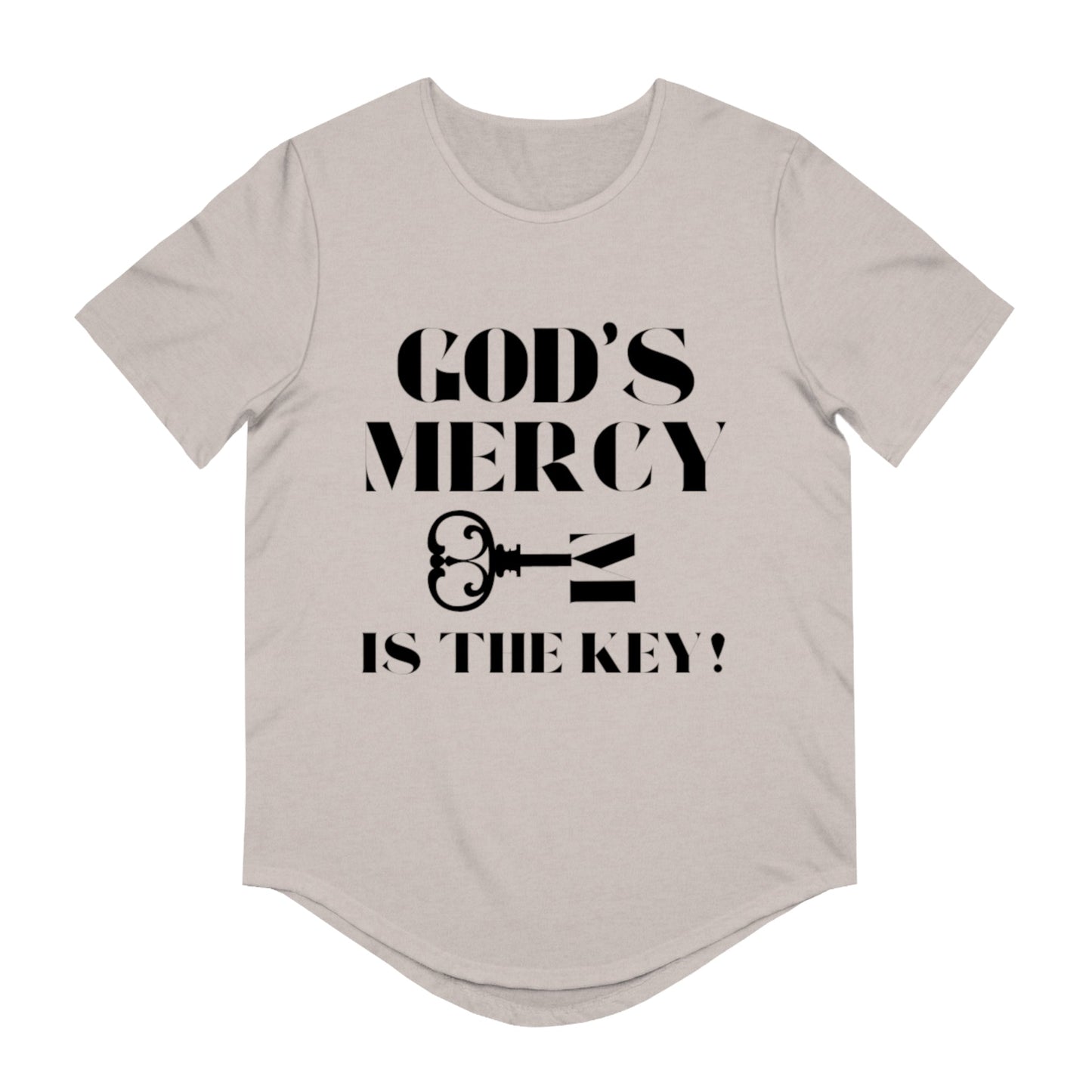 GOD'S MERCY Men's Jersey Curved Hem Tee - criminaljusticereformationalliancestore.com