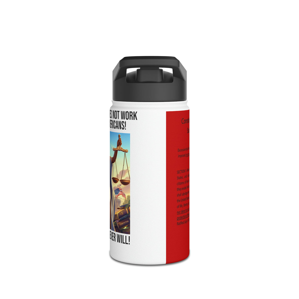 Stainless Steel Water Bottle, Standard Lid