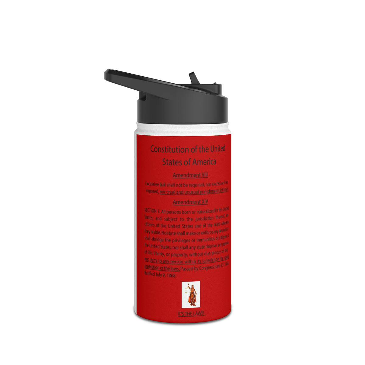 Stainless Steel Water Bottle, Standard Lid