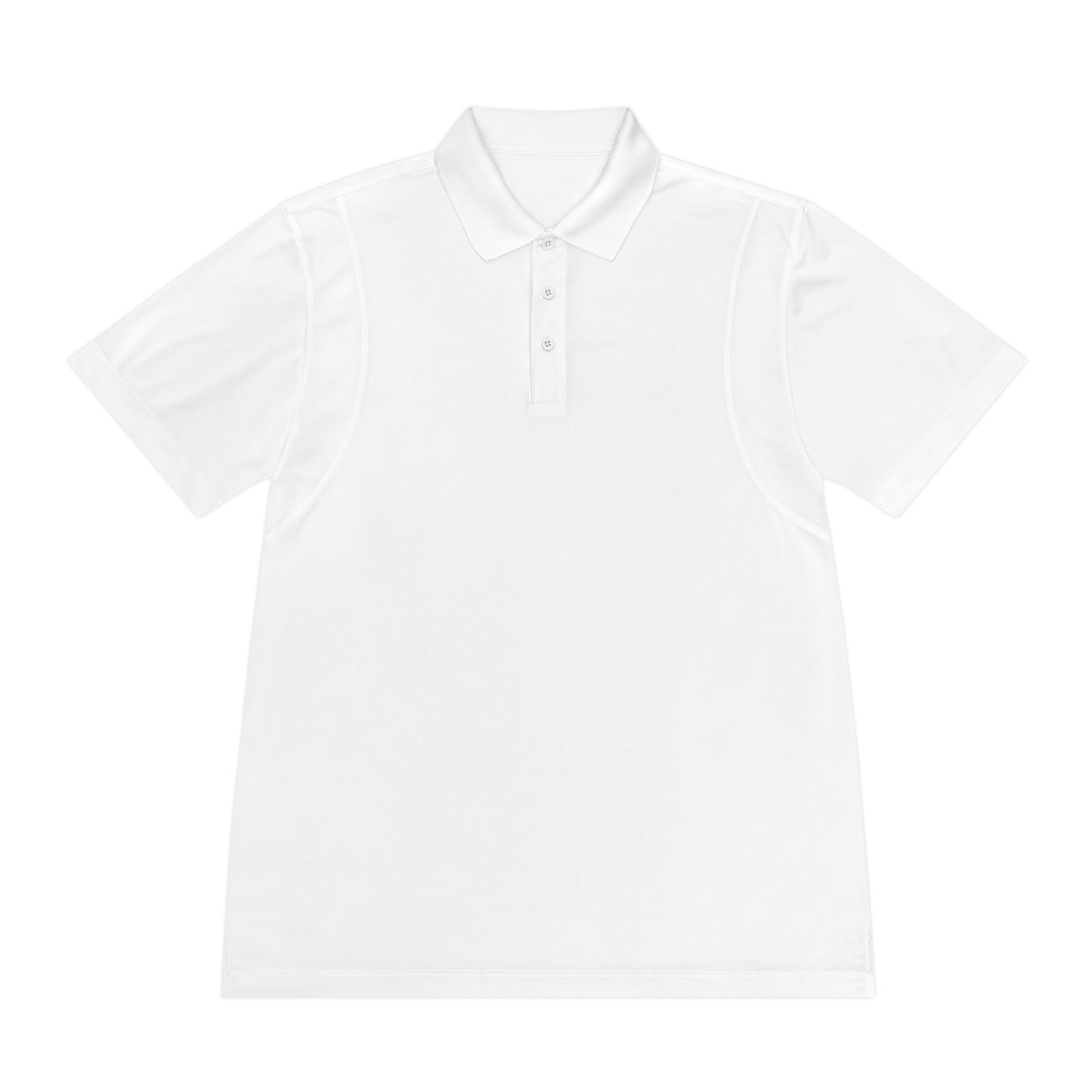 All White Mercy/Justice Men's Sport Polo Shirt