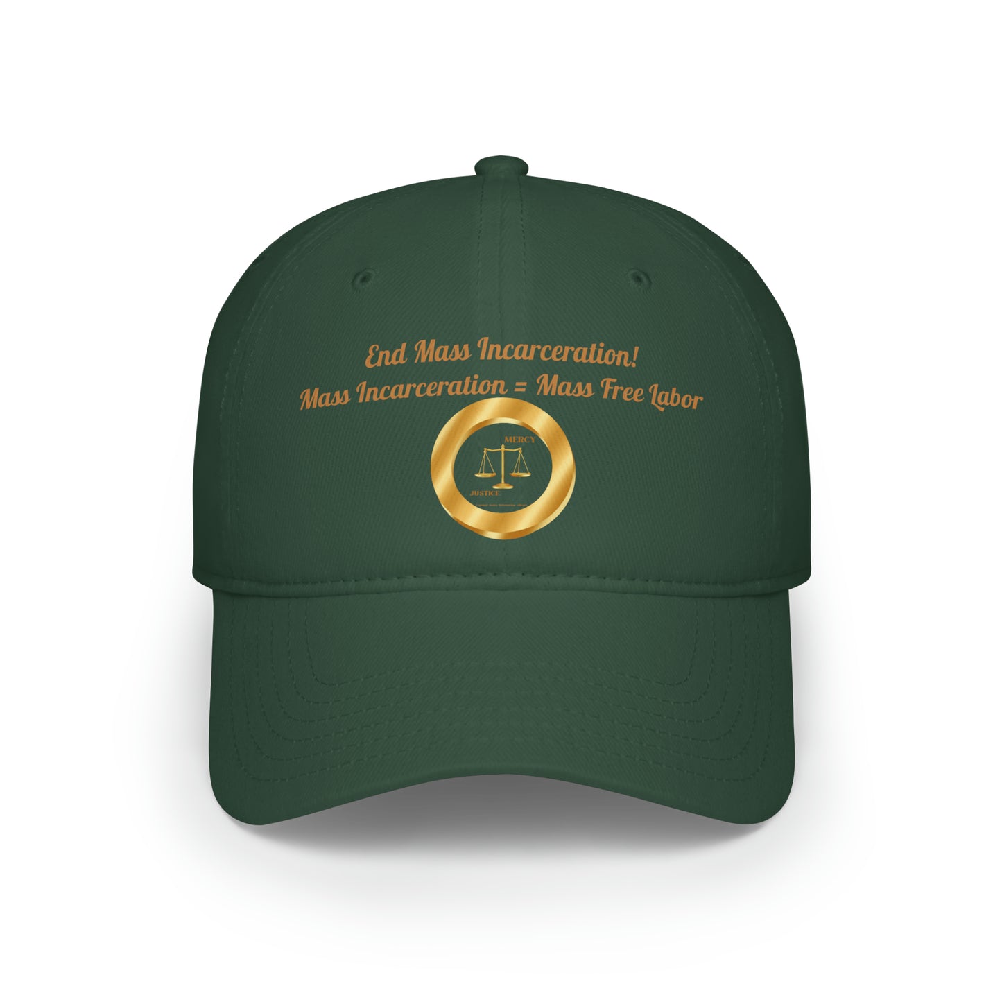 End Mass Incarceration! Free Labor Low Profile Baseball Cap