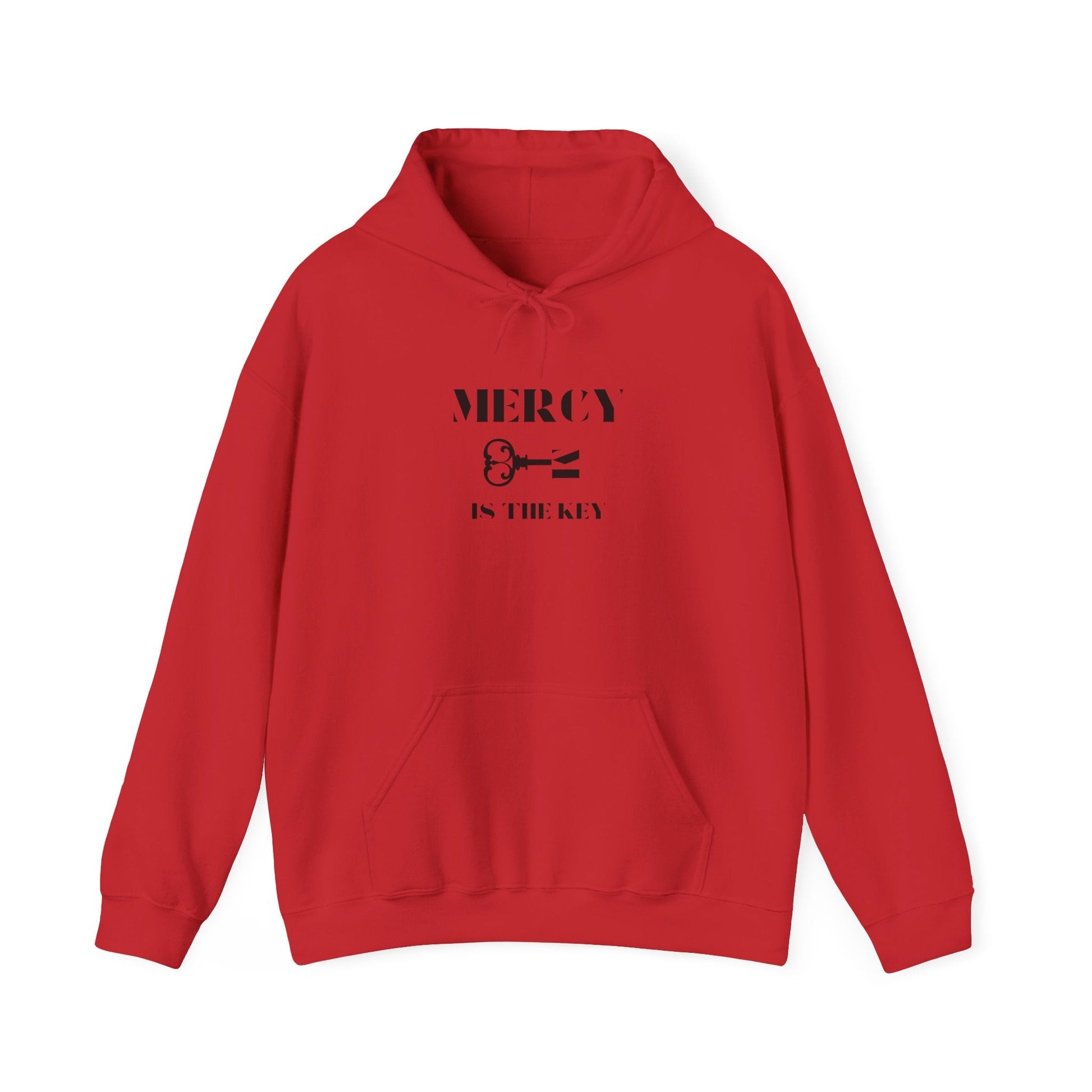 All Black Mercy Is The Key Unisex Heavy Hooded Sweatshirt - criminaljusticereformationalliancestore.com