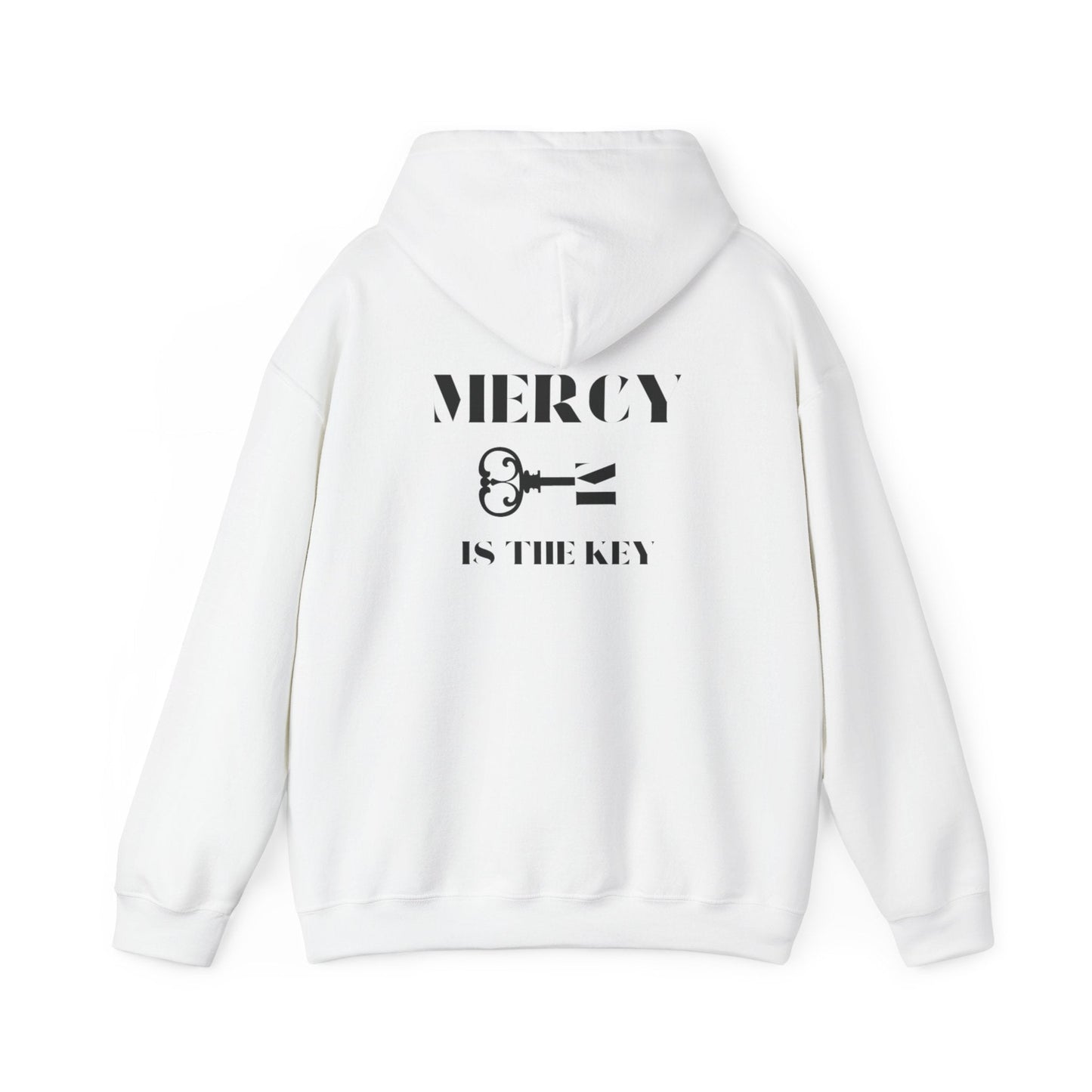 All Black Mercy Is The Key Unisex Heavy Hooded Sweatshirt - criminaljusticereformationalliancestore.com