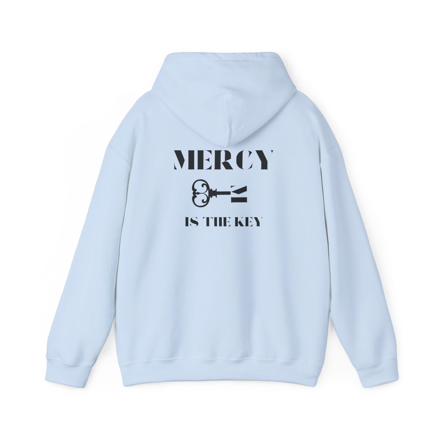All Black Mercy Is The Key Unisex Heavy Hooded Sweatshirt - criminaljusticereformationalliancestore.com