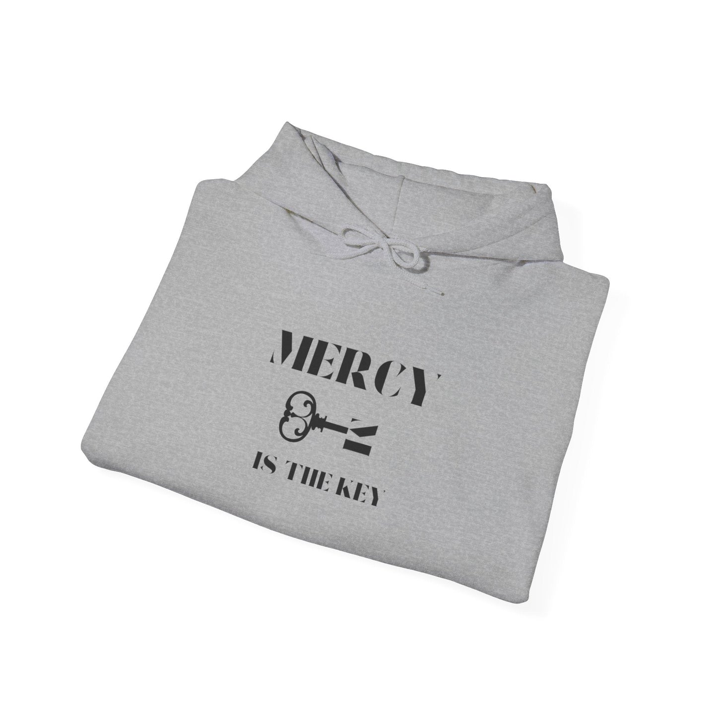 All Black Mercy Is The Key Unisex Heavy Hooded Sweatshirt - criminaljusticereformationalliancestore.com