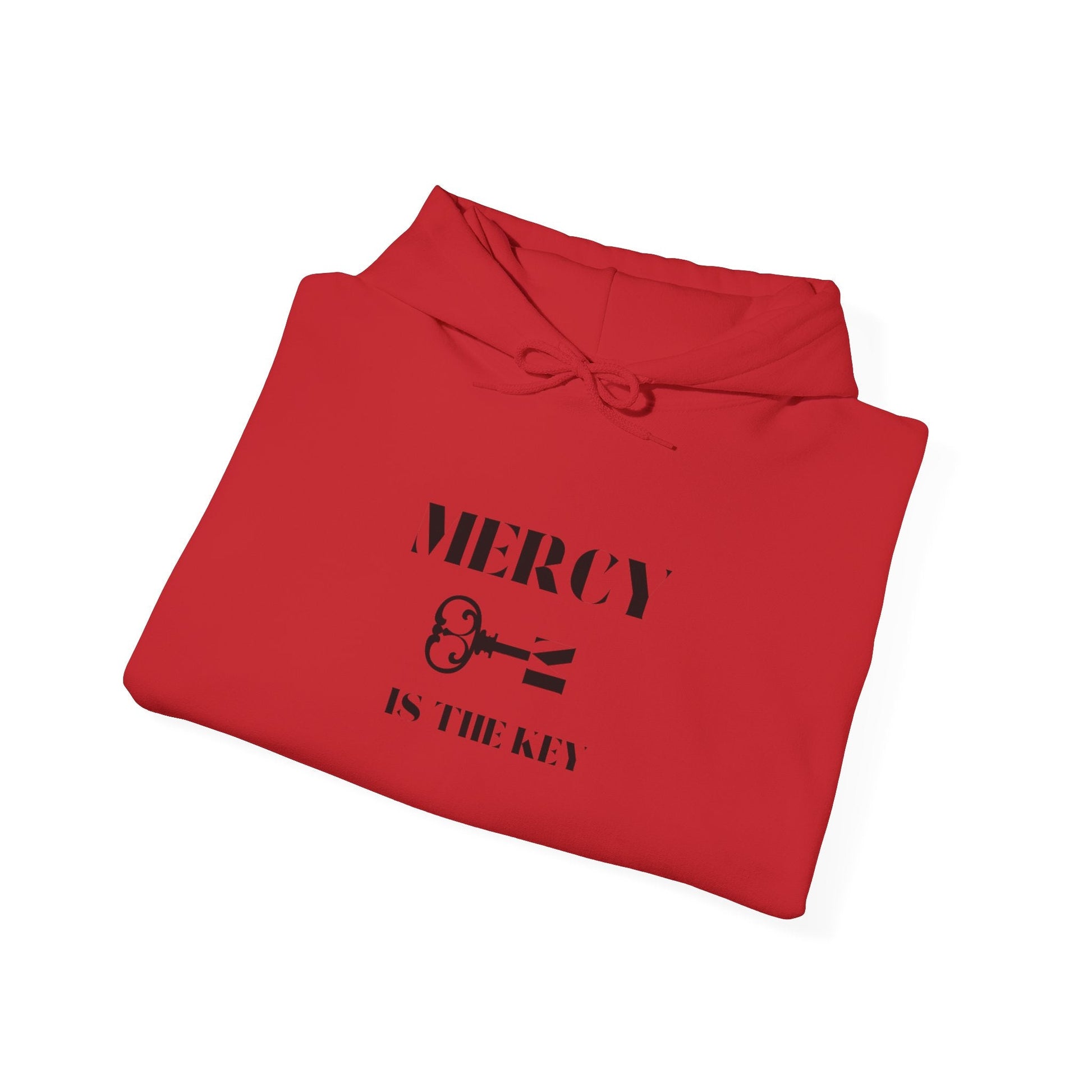 All Black Mercy Is The Key Unisex Heavy Hooded Sweatshirt - criminaljusticereformationalliancestore.com