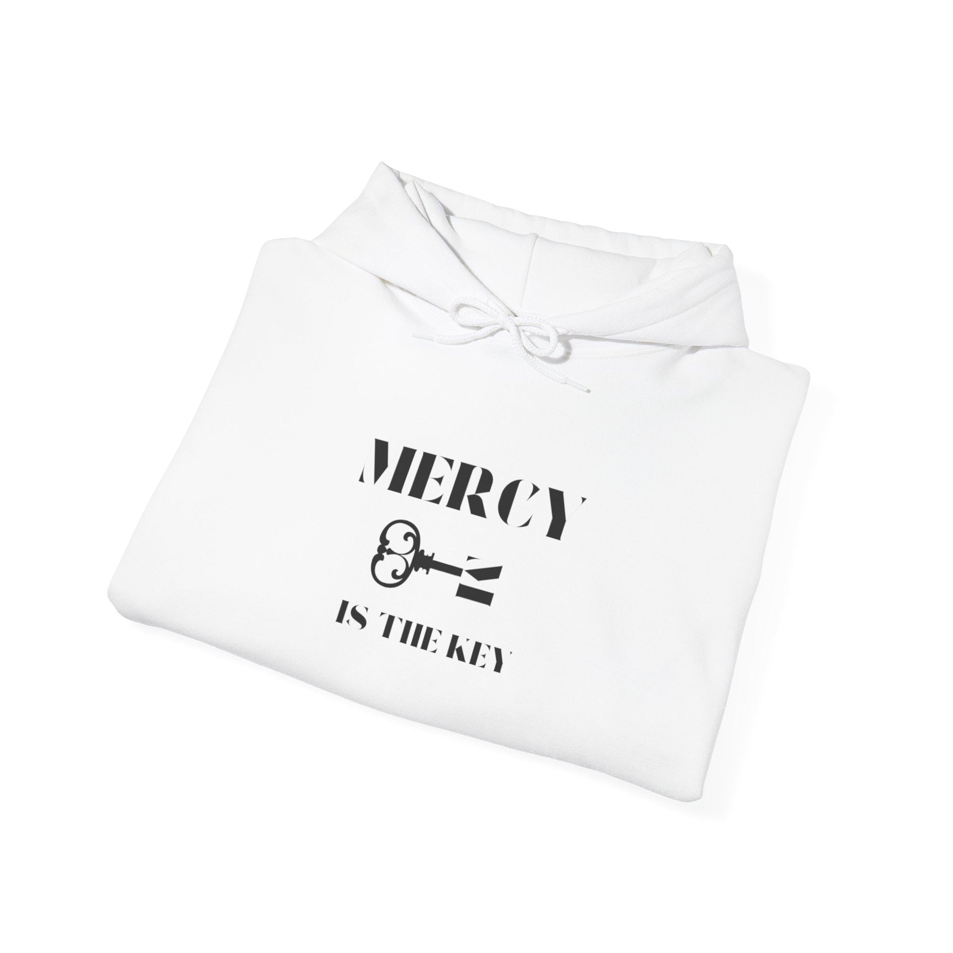 All Black Mercy Is The Key Unisex Heavy Hooded Sweatshirt - criminaljusticereformationalliancestore.com