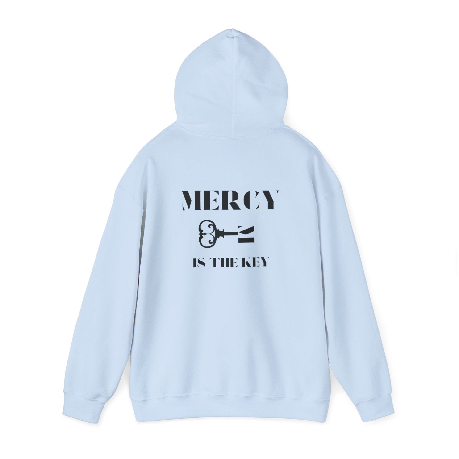 All Black Mercy Is The Key Unisex Heavy Hooded Sweatshirt - criminaljusticereformationalliancestore.com