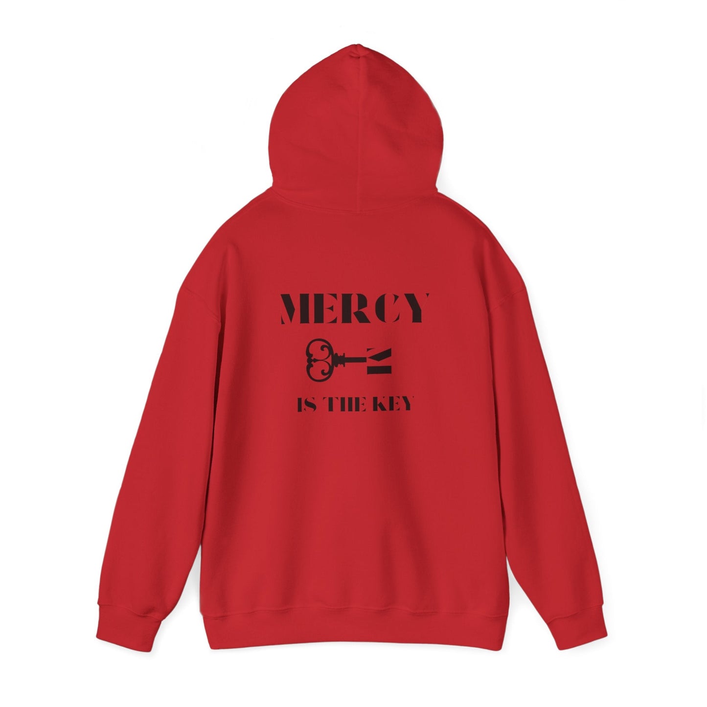 All Black Mercy Is The Key Unisex Heavy Hooded Sweatshirt - criminaljusticereformationalliancestore.com