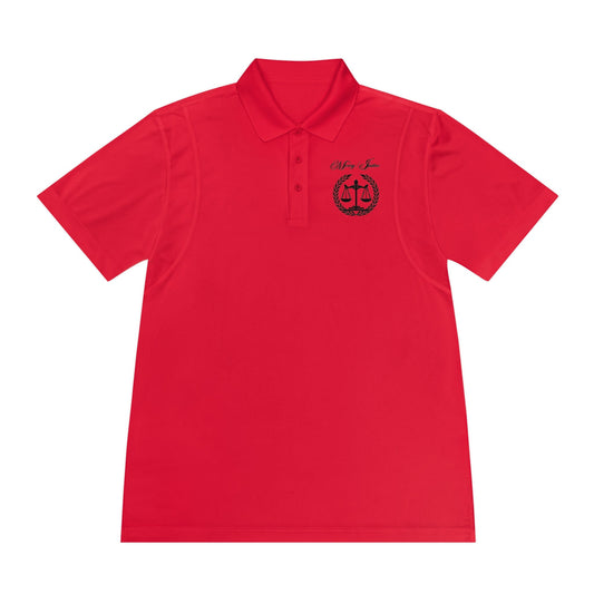 All Black Mercy/Justice Men's Sport Polo Shirt - criminaljusticereformationalliancestore.com