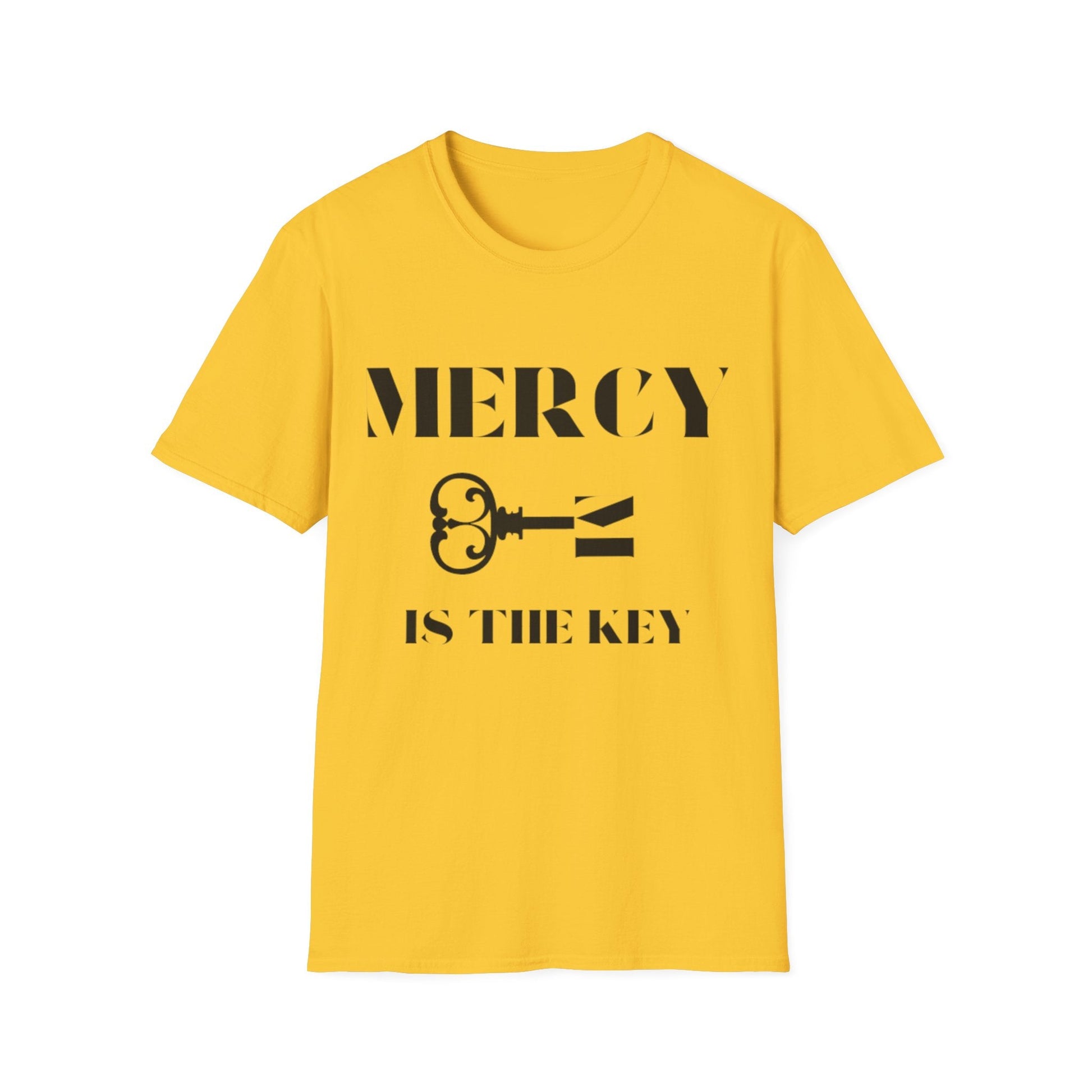 BLACK MERCY IS KEY Unisex Softstyle T-Shirt - criminaljusticereformationalliancestore.com