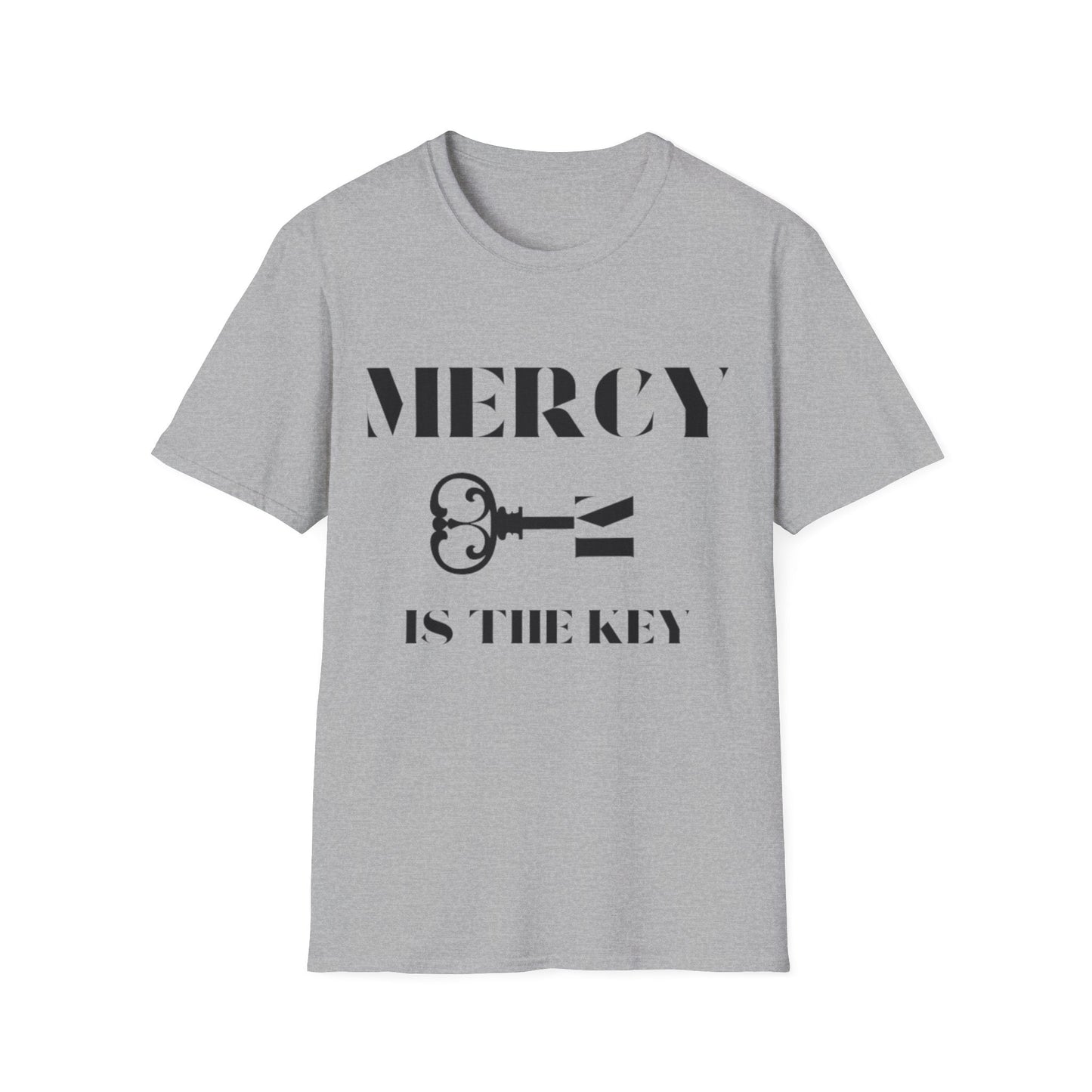 BLACK MERCY IS KEY Unisex Softstyle T-Shirt - criminaljusticereformationalliancestore.com