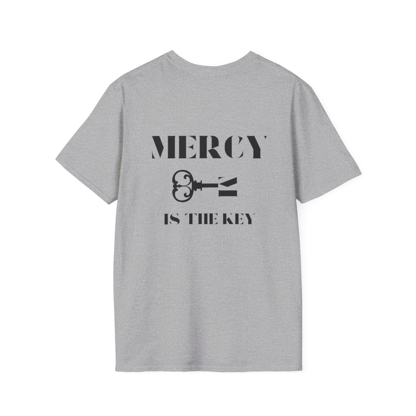 BLACK MERCY IS KEY Unisex Softstyle T-Shirt - criminaljusticereformationalliancestore.com