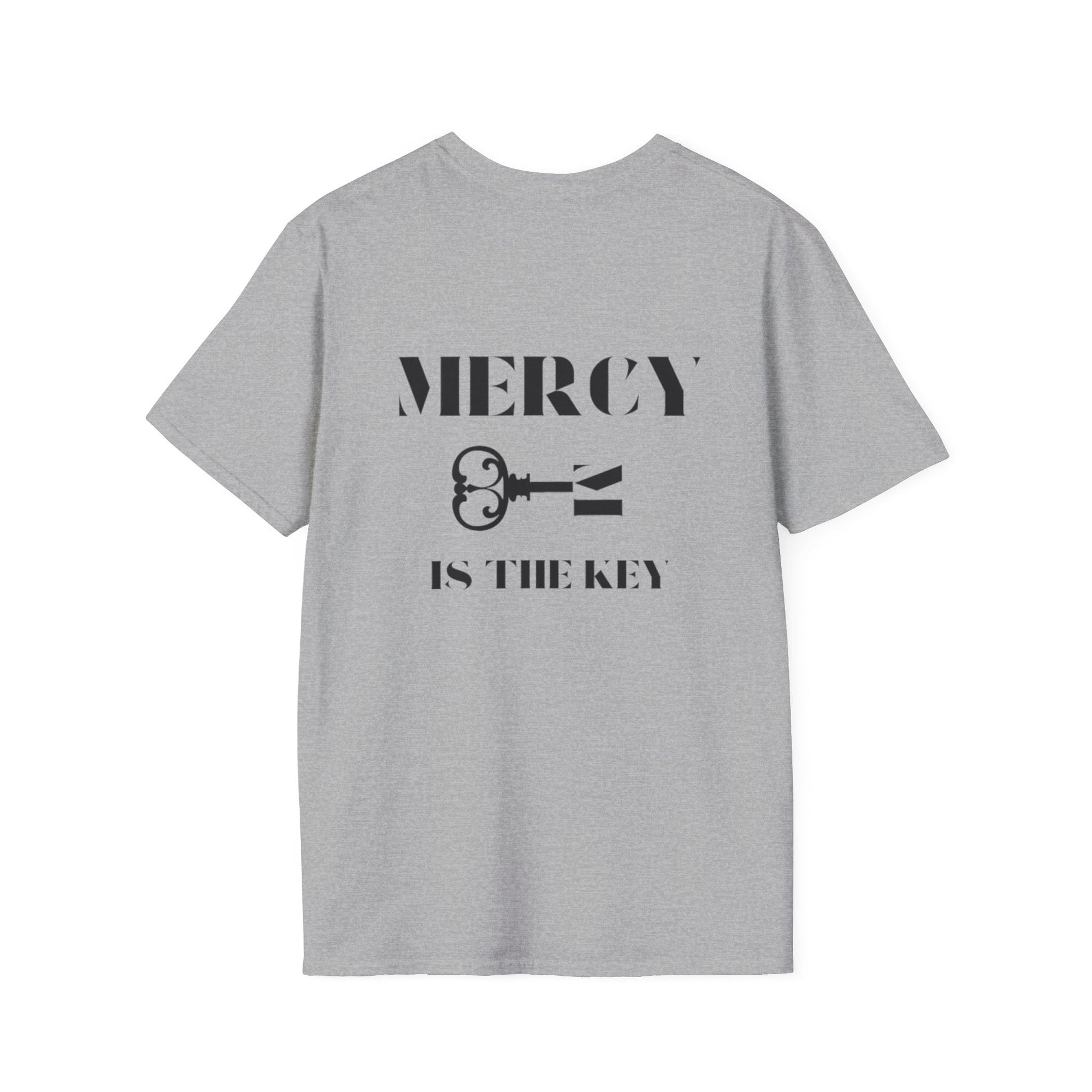 BLACK MERCY IS KEY Unisex Softstyle T-Shirt - criminaljusticereformationalliancestore.com