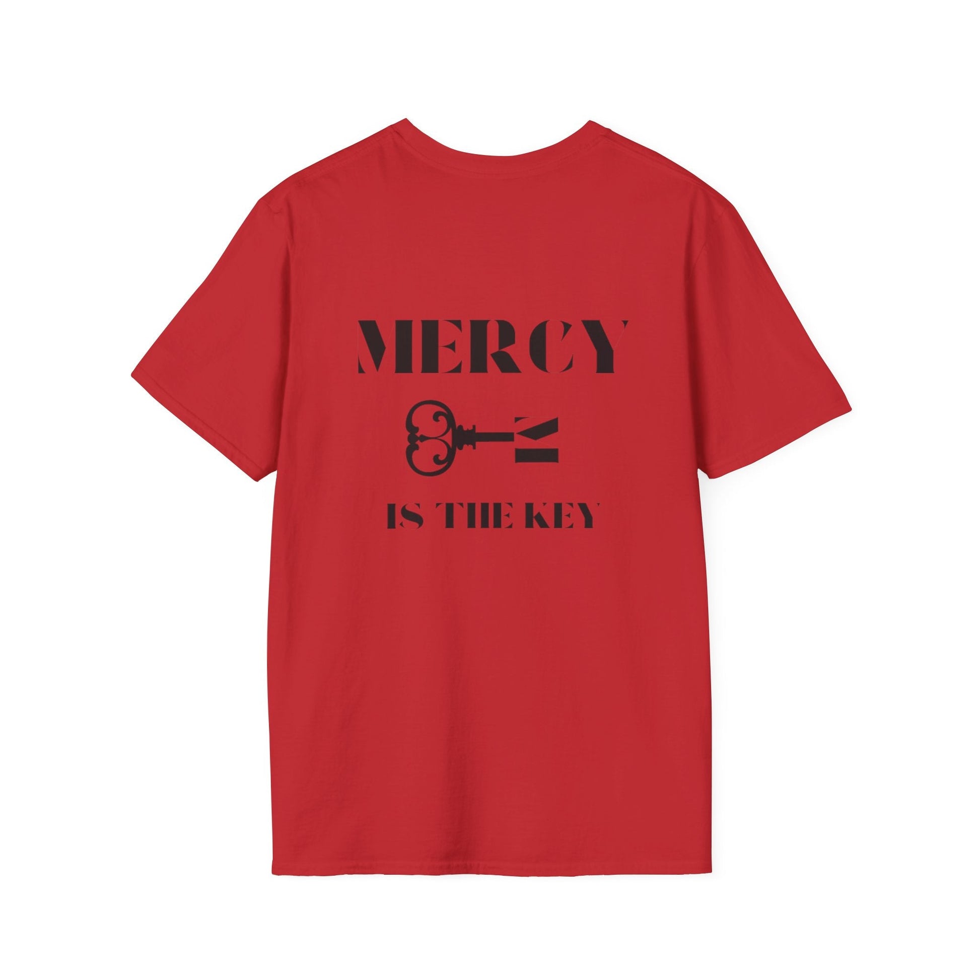 BLACK MERCY IS KEY Unisex Softstyle T-Shirt - criminaljusticereformationalliancestore.com