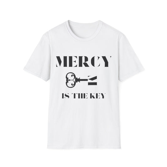 BLACK MERCY IS KEY Unisex Softstyle T-Shirt - criminaljusticereformationalliancestore.com