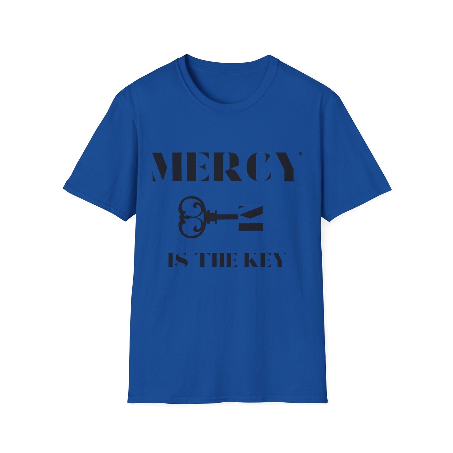 BLACK MERCY IS KEY Unisex Softstyle T-Shirt - criminaljusticereformationalliancestore.com