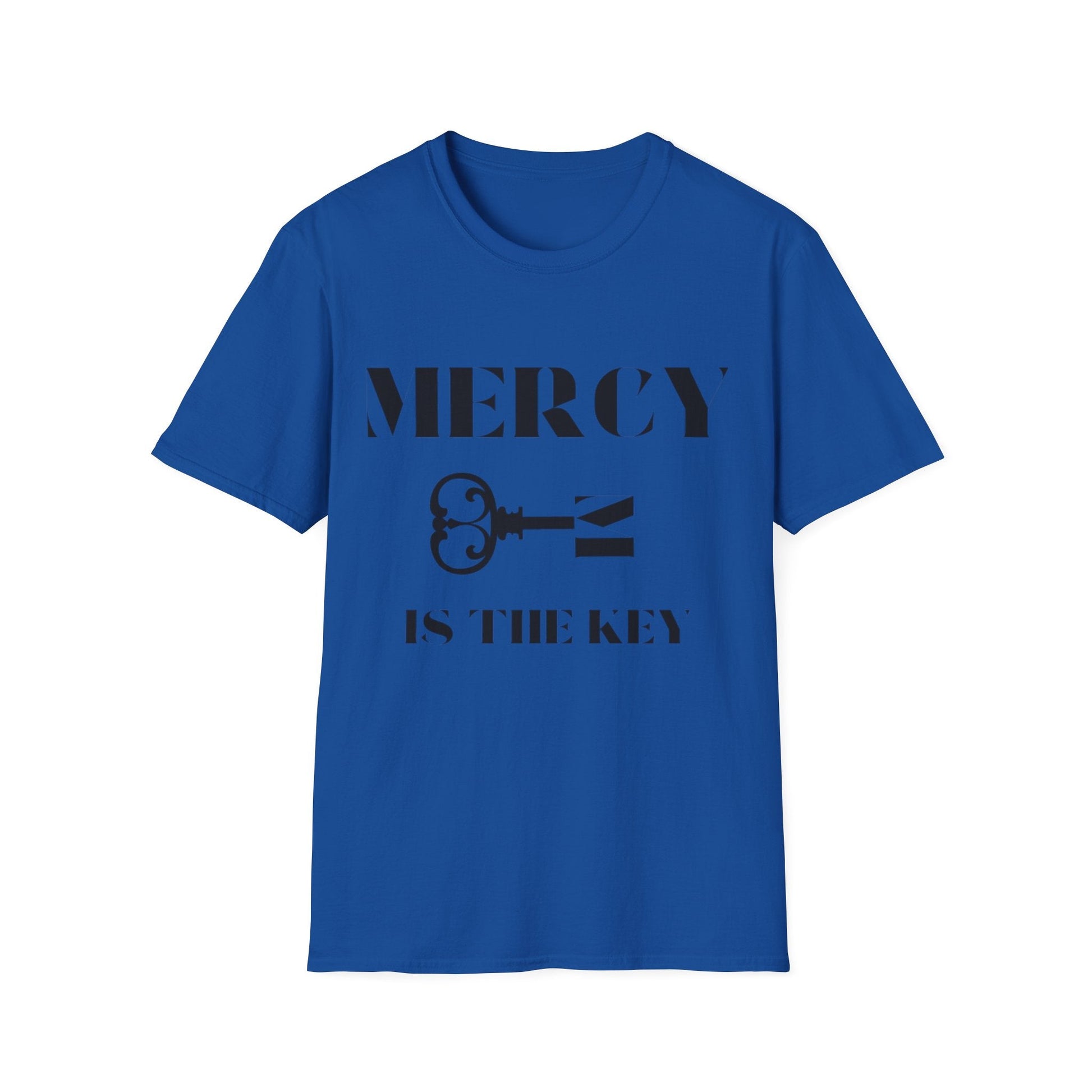 BLACK MERCY IS KEY Unisex Softstyle T-Shirt - criminaljusticereformationalliancestore.com