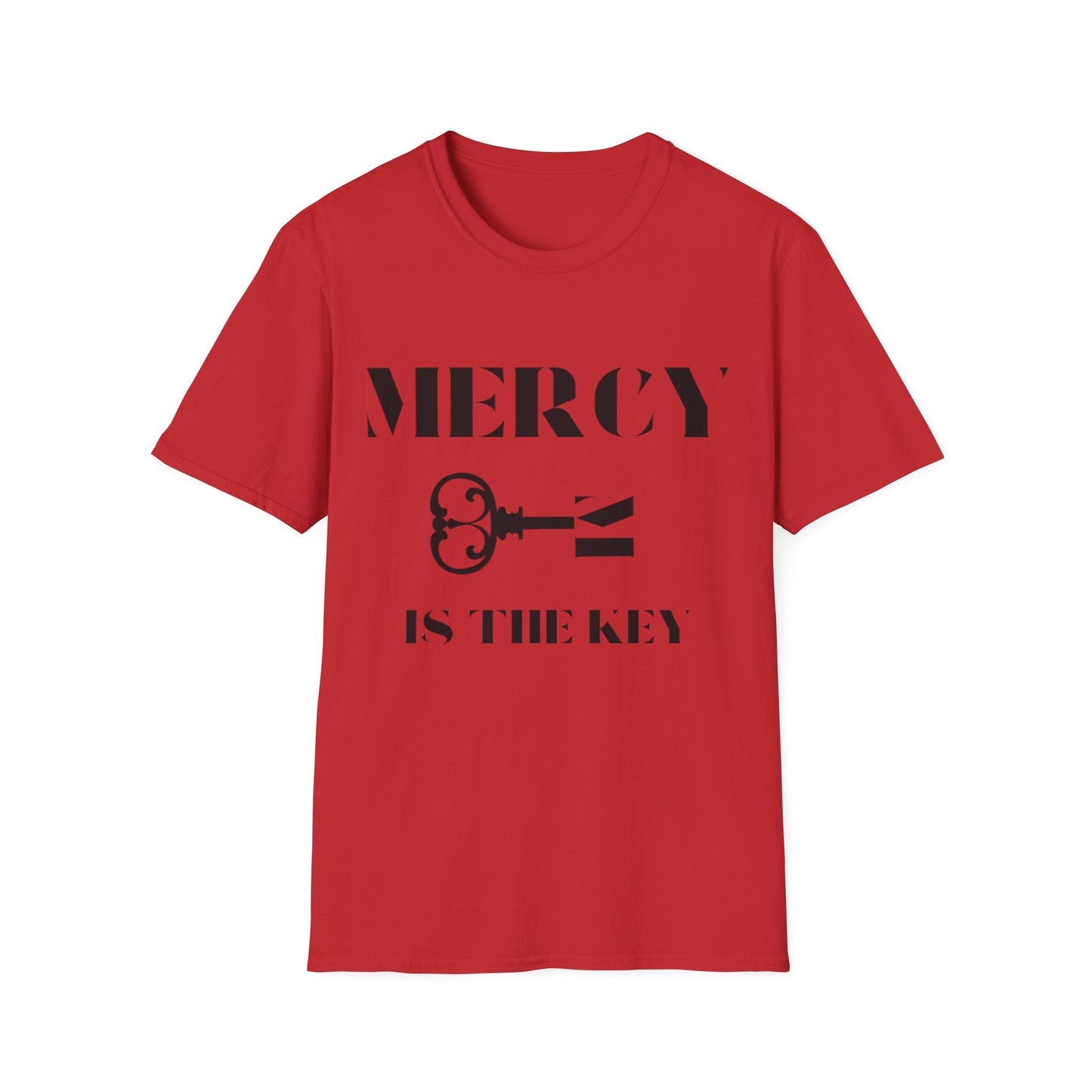BLACK MERCY IS KEY Unisex Softstyle T-Shirt - criminaljusticereformationalliancestore.com