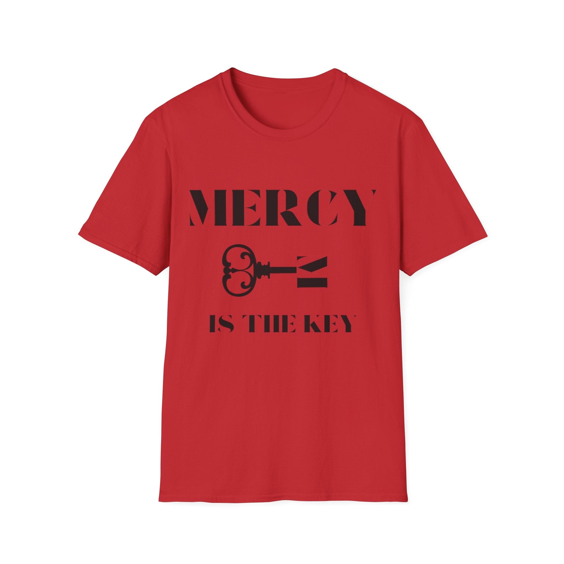 BLACK MERCY IS KEY Unisex Softstyle T-Shirt - criminaljusticereformationalliancestore.com