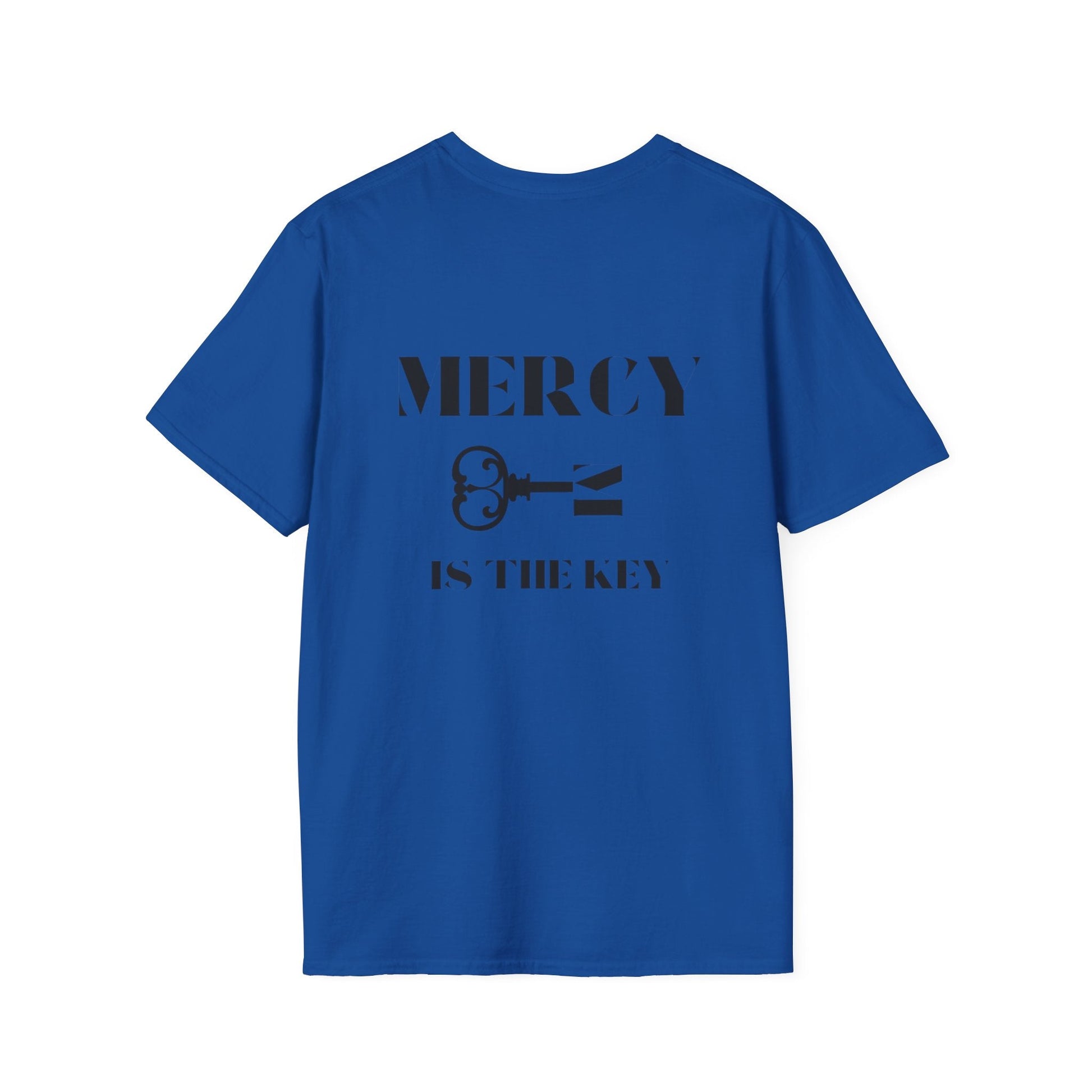 BLACK MERCY IS KEY Unisex Softstyle T-Shirt - criminaljusticereformationalliancestore.com