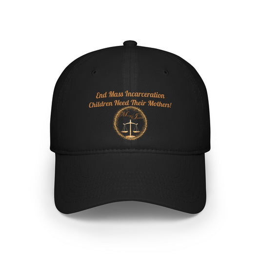 End Mass Incarceration! Children! Low Profile Baseball Cap - criminaljusticereformationalliancestore.com