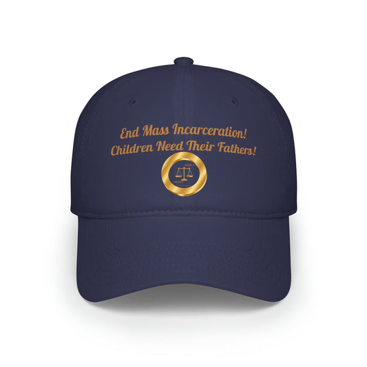 End Mass Incarceration! Children! Low Profile Baseball Cap - criminaljusticereformationalliancestore.com