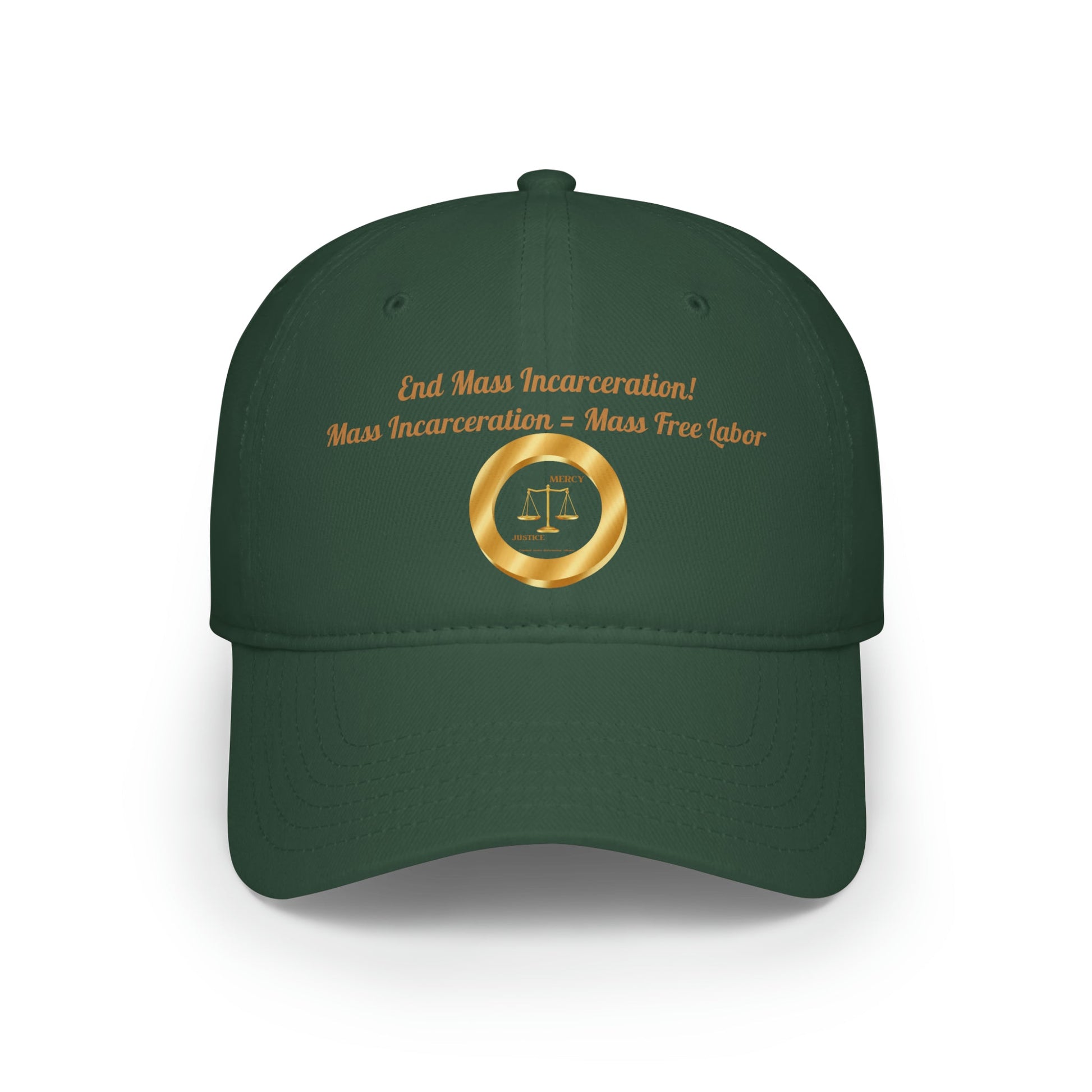 End Mass Incarceration! Free Labor Low Profile Baseball Cap - criminaljusticereformationalliancestore.com