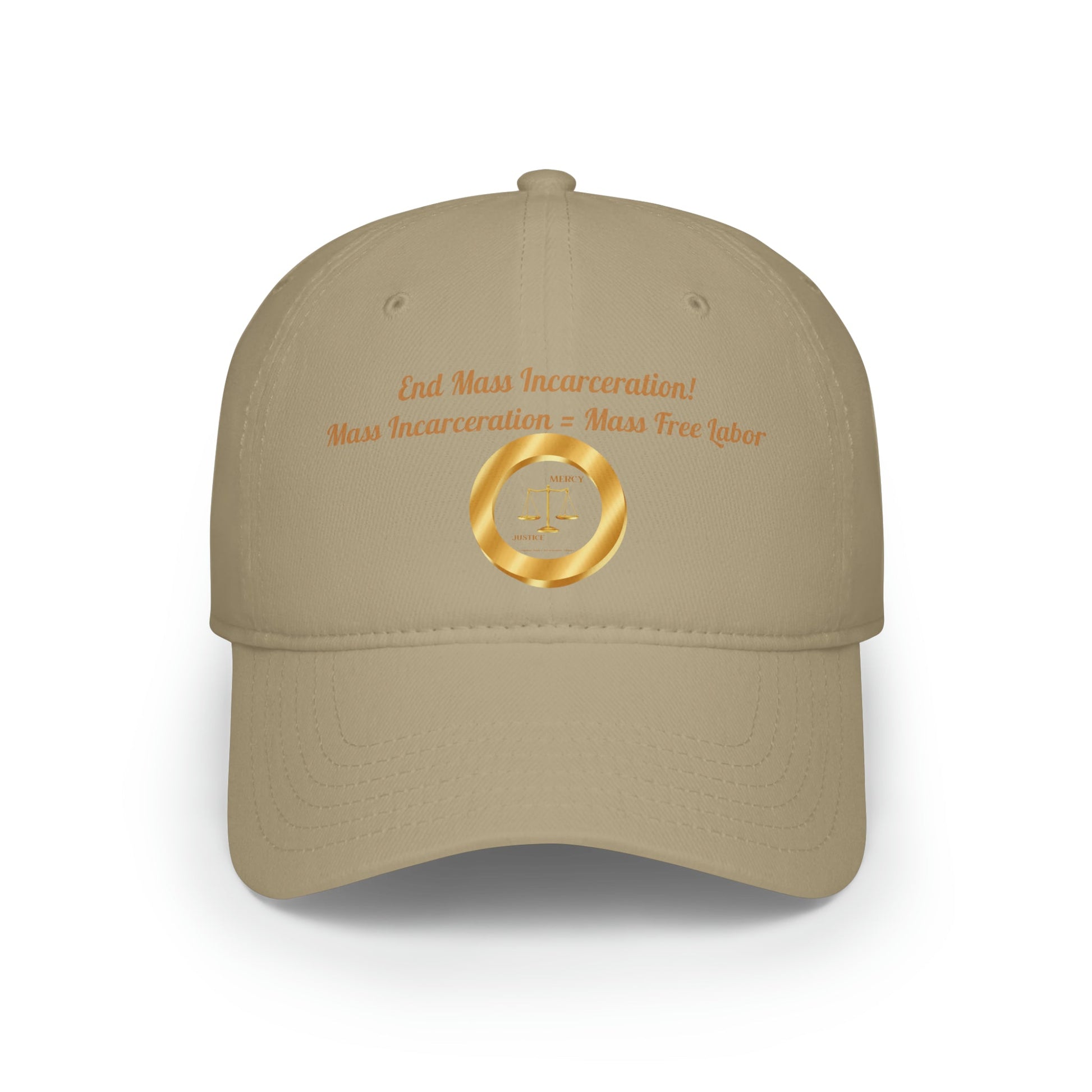 End Mass Incarceration! Free Labor Low Profile Baseball Cap - criminaljusticereformationalliancestore.com