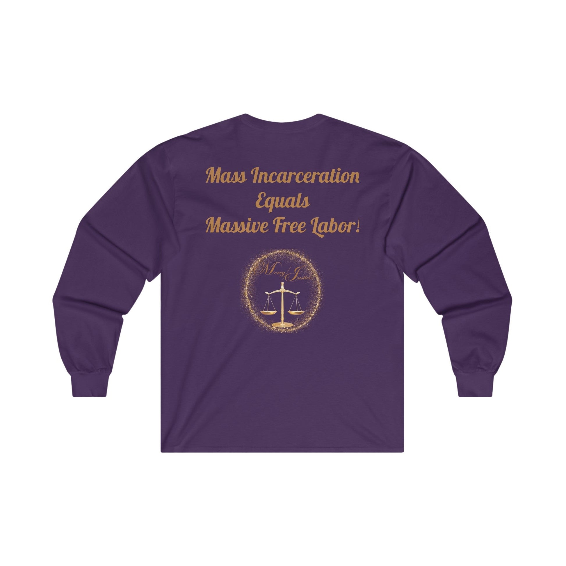 End Mass Incarceration! Unisex Ultra Cotton Long Sleeve Tee - criminaljusticereformationalliancestore.com