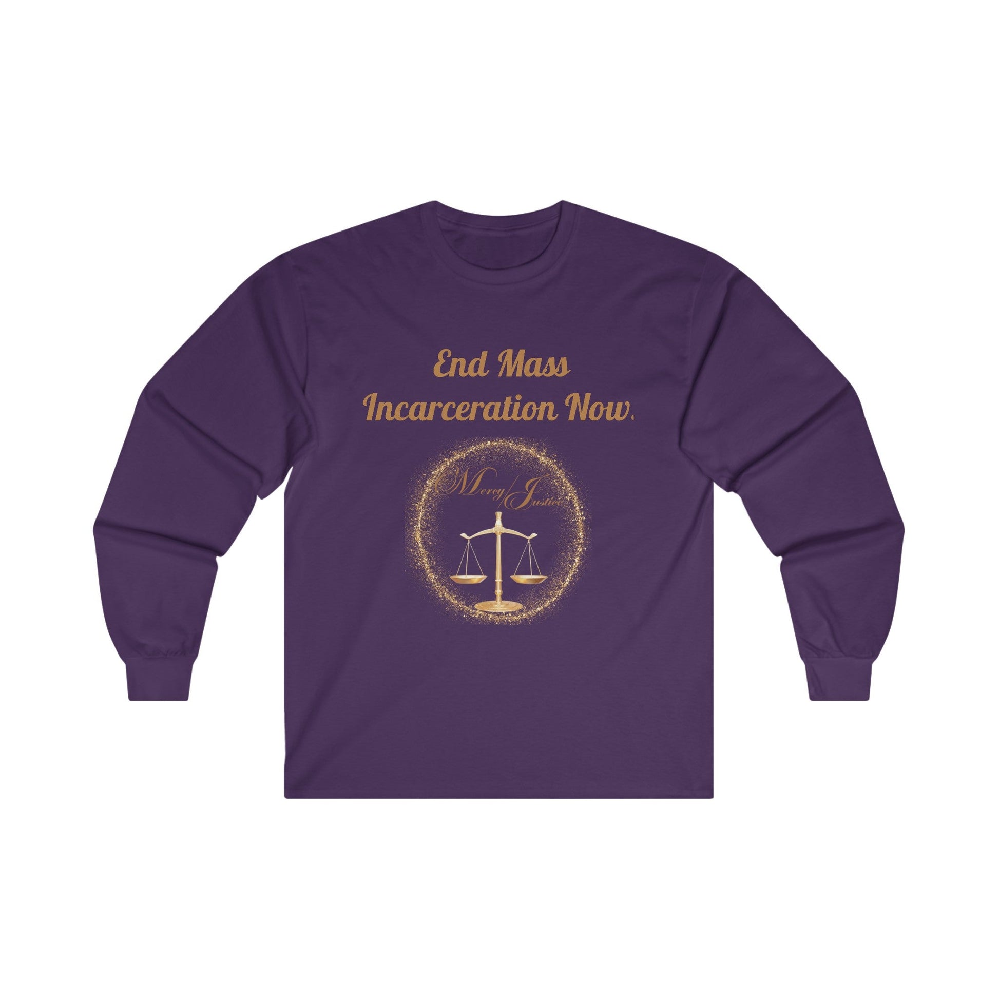 End Mass Incarceration! Unisex Ultra Cotton Long Sleeve Tee - criminaljusticereformationalliancestore.com