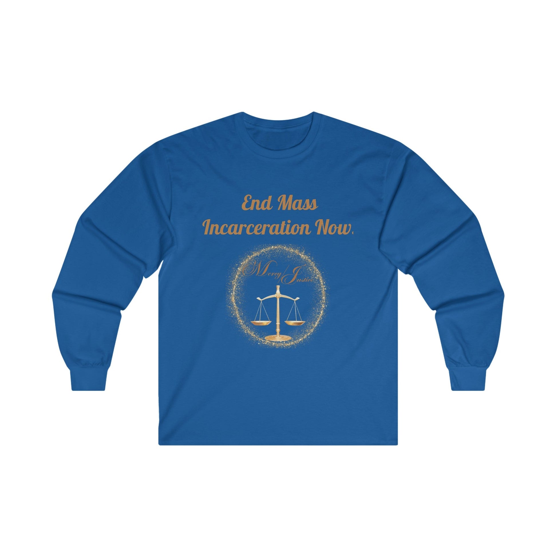 End Mass Incarceration! Unisex Ultra Cotton Long Sleeve Tee - criminaljusticereformationalliancestore.com