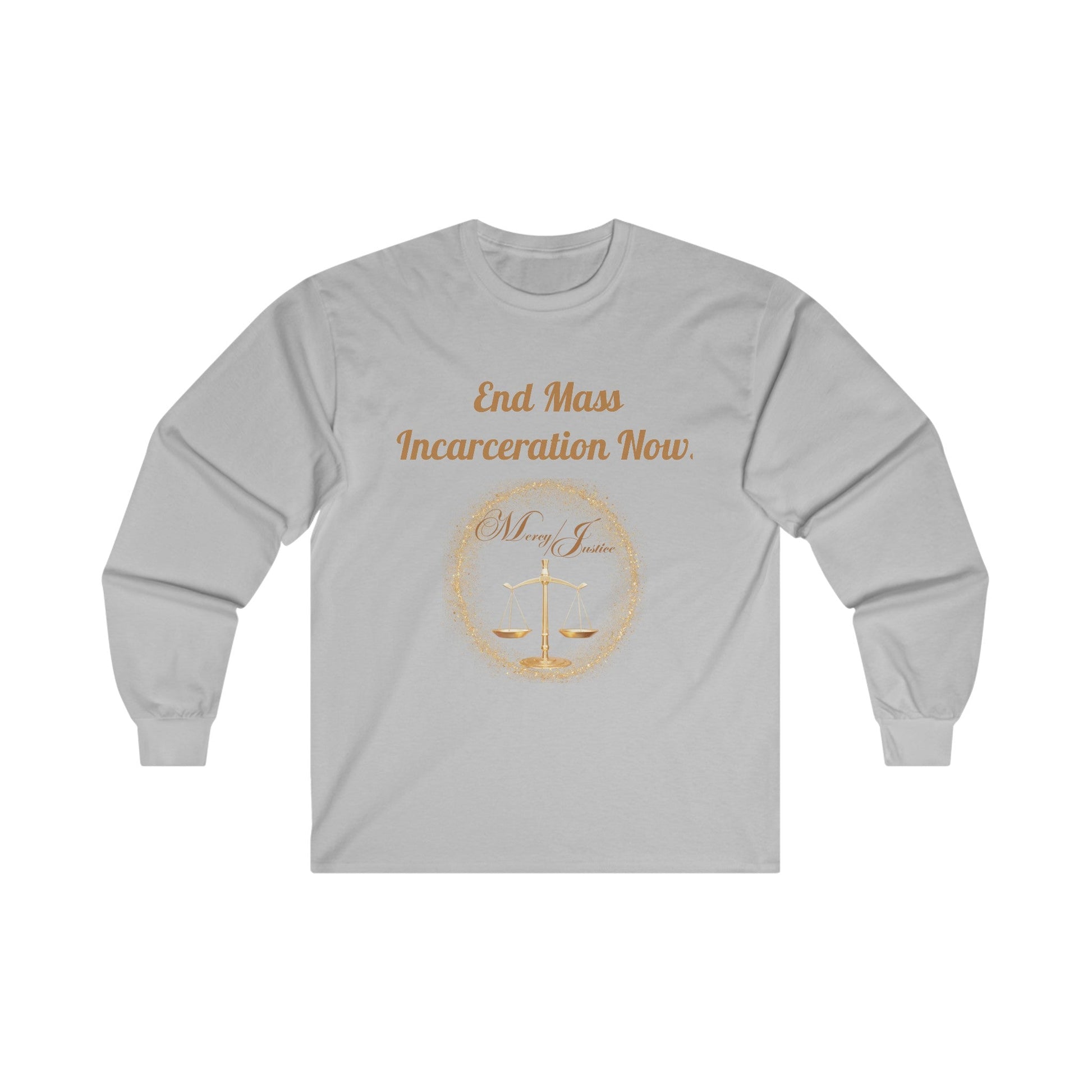 End Mass Incarceration! Unisex Ultra Cotton Long Sleeve Tee - criminaljusticereformationalliancestore.com