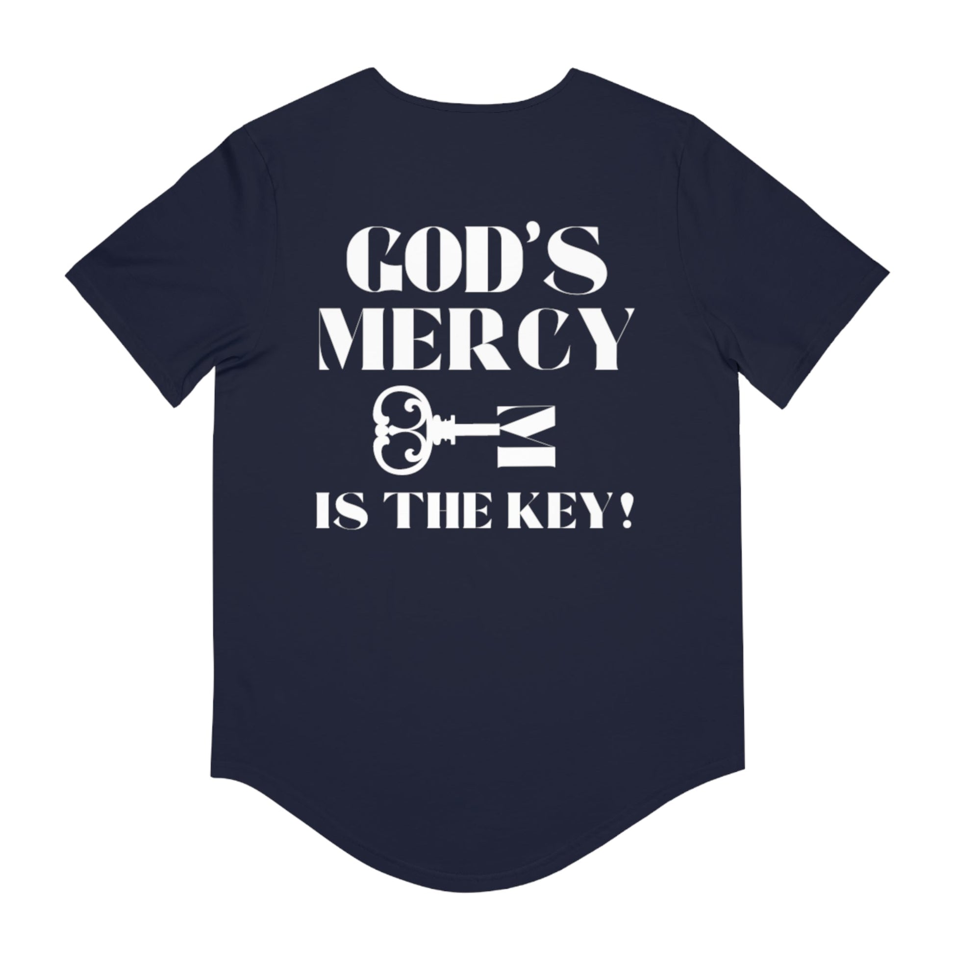 GOD'S MERCY Men's Jersey Curved Hem Tee - criminaljusticereformationalliancestore.com