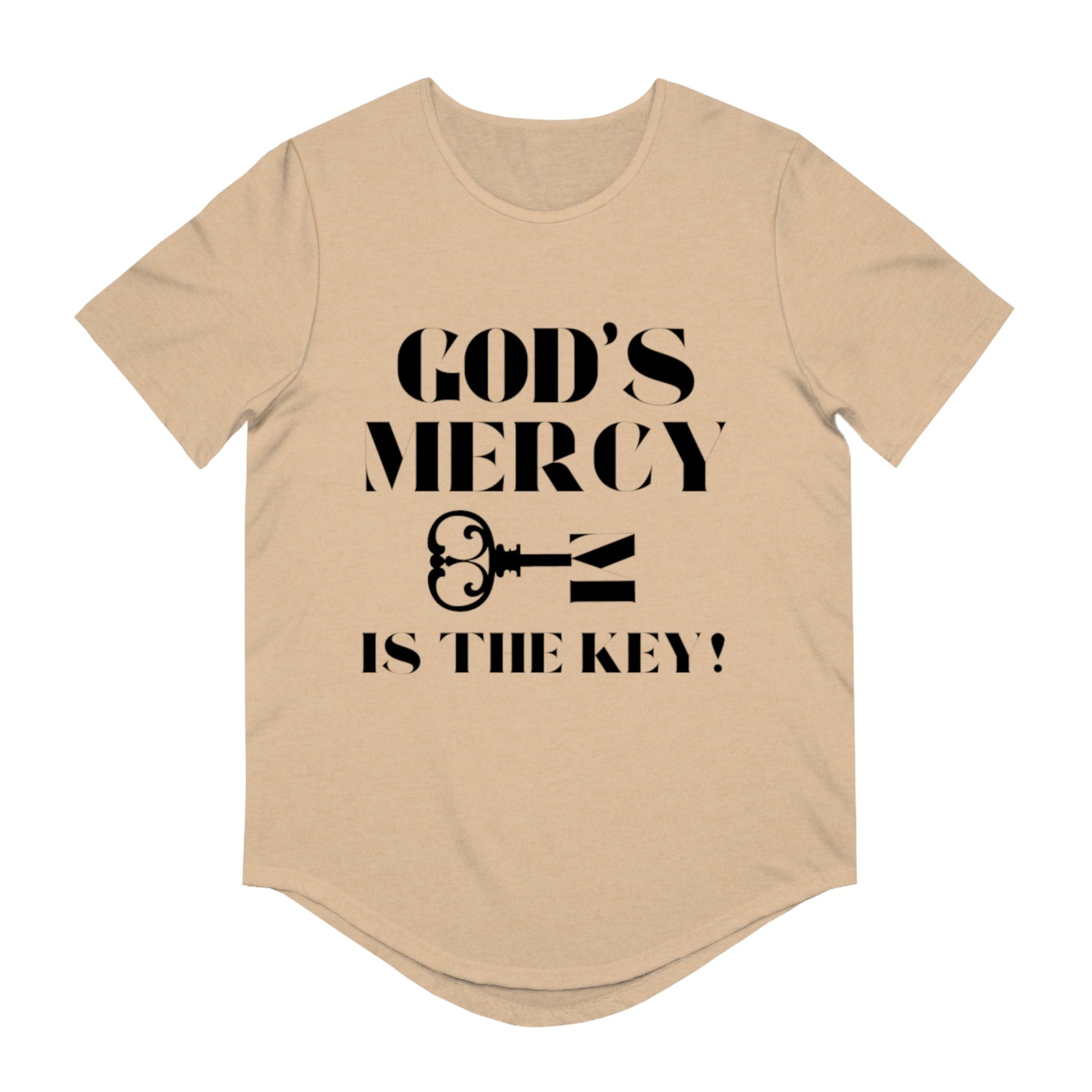 GOD'S MERCY Men's Jersey Curved Hem Tee - criminaljusticereformationalliancestore.com