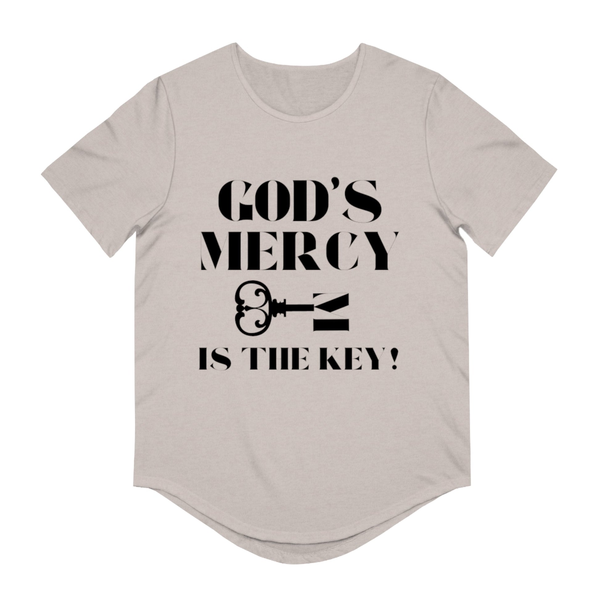 GOD'S MERCY Men's Jersey Curved Hem Tee - criminaljusticereformationalliancestore.com