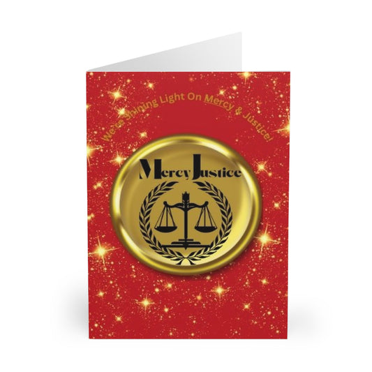 Greeting Cards - Shining Light on Mercy and Justice (5 Pack) - criminaljusticereformationalliancestore.com