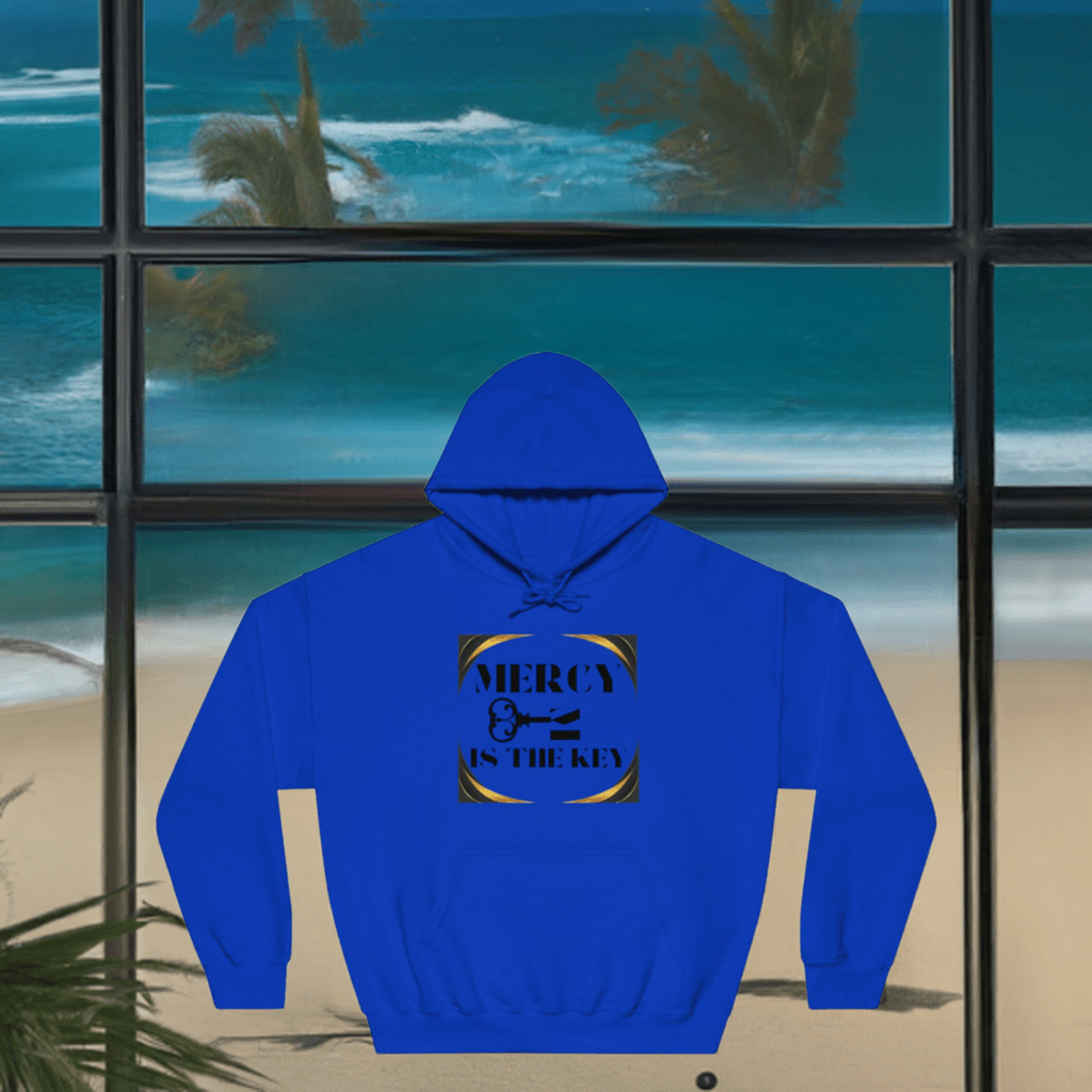 Hooded Sweatshirt - Mercy Is The Key to Real Justice - criminaljusticereformationalliancestore.com