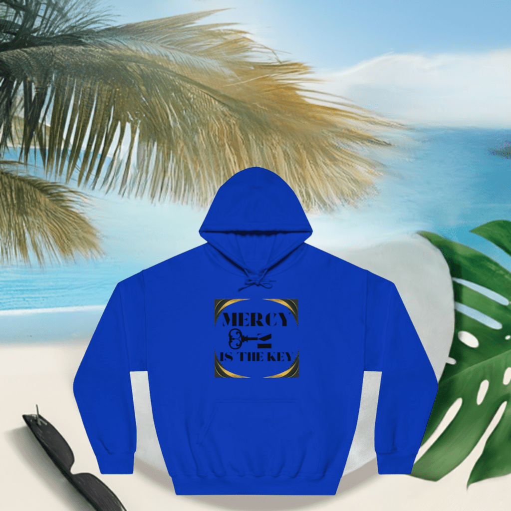 Hooded Sweatshirt - Mercy Is The Key to Real Justice - criminaljusticereformationalliancestore.com
